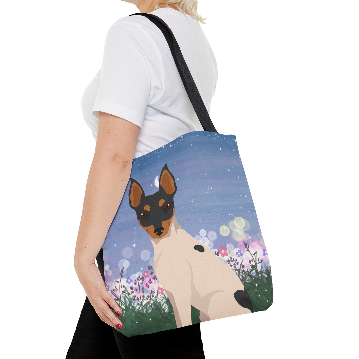 Toy Fox Terrier Dog Tote Bag 16x16