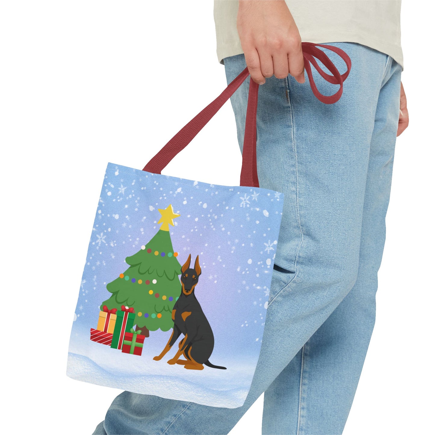 Manchester Terrier Dog Tote Bag, Dog Mom Gift