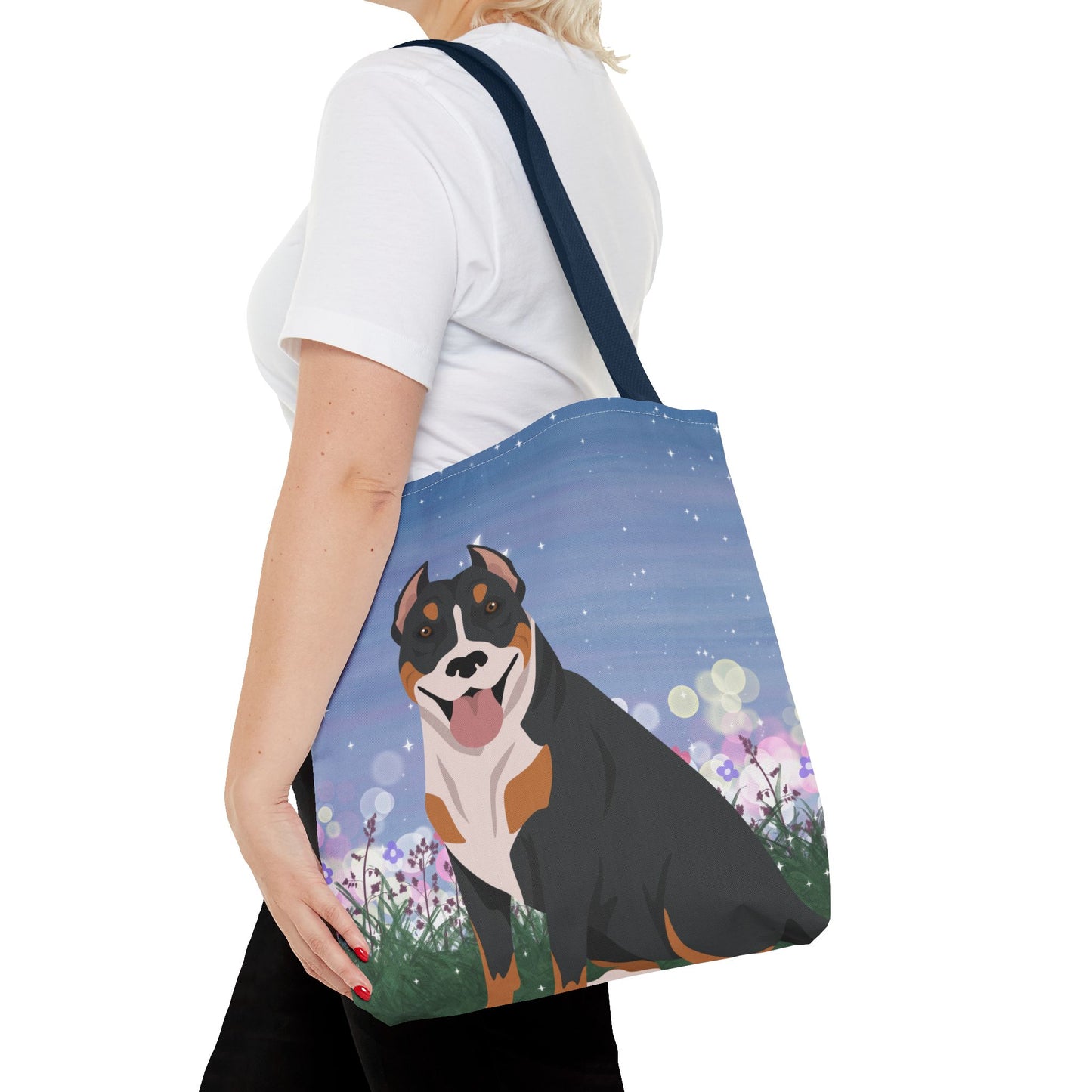 Pit Bull Dog Tote Bag 16x16
