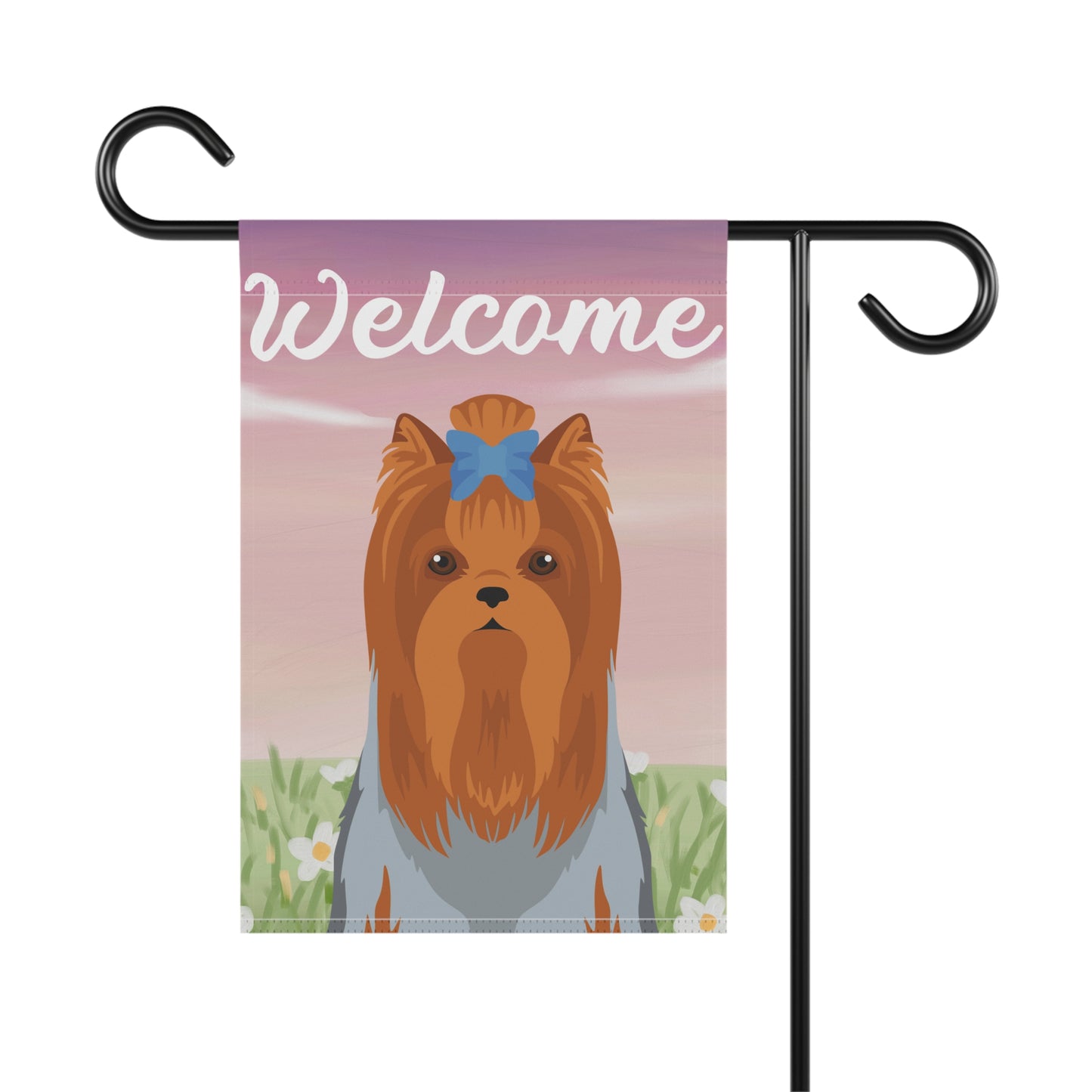 Yorkshire Terrier Dog Welcome Garden Flag