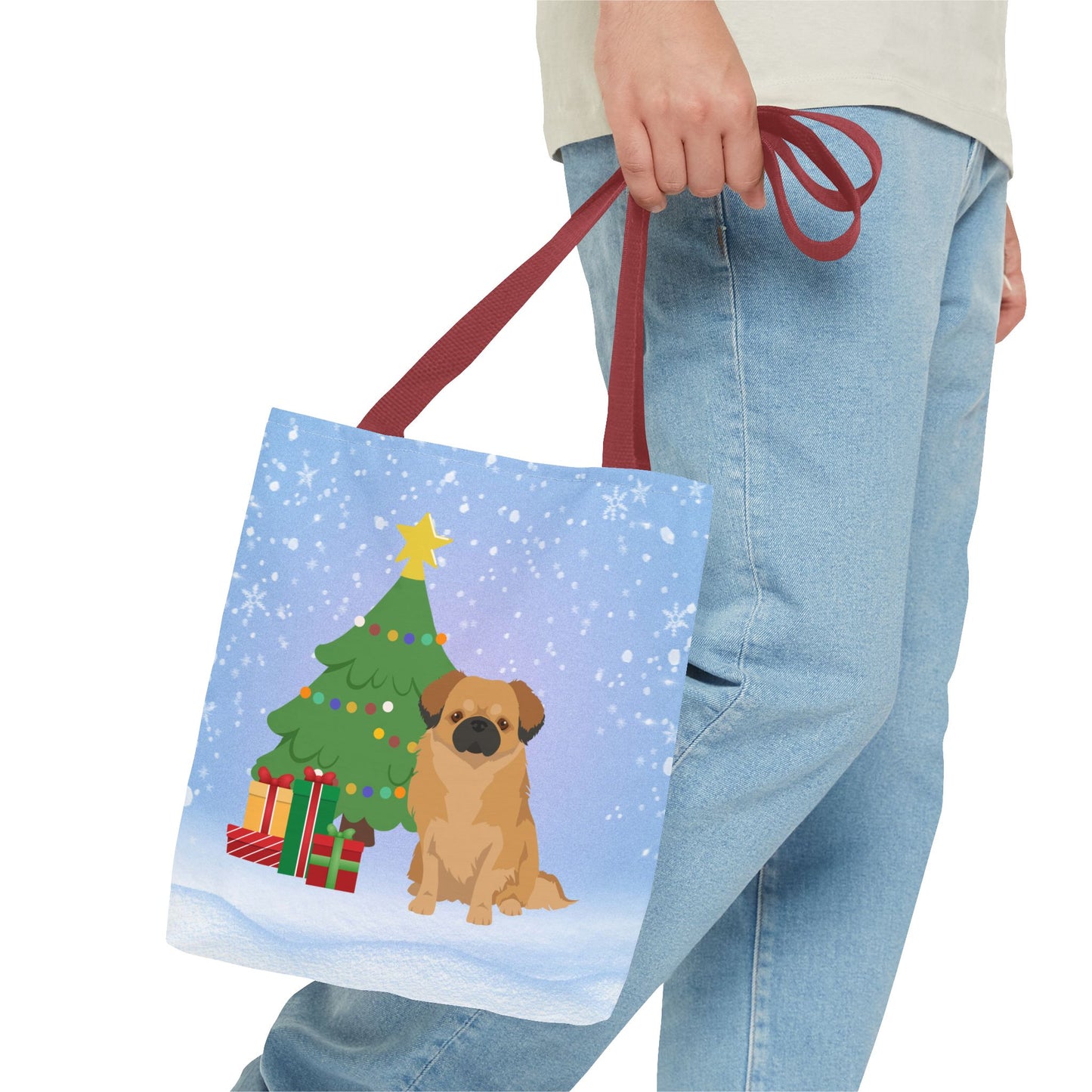 Tibetan Spaniel Dog Tote Bag, Dog Mom Gift