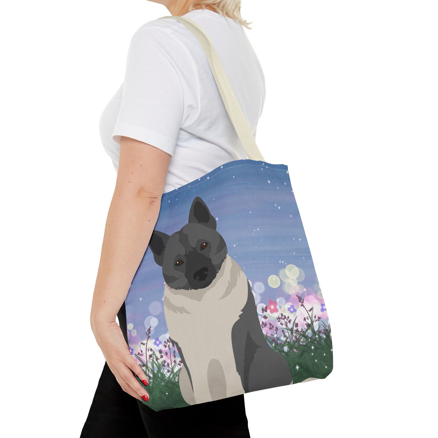 Norwegian Lundehund Dog Tote Bag 16x16