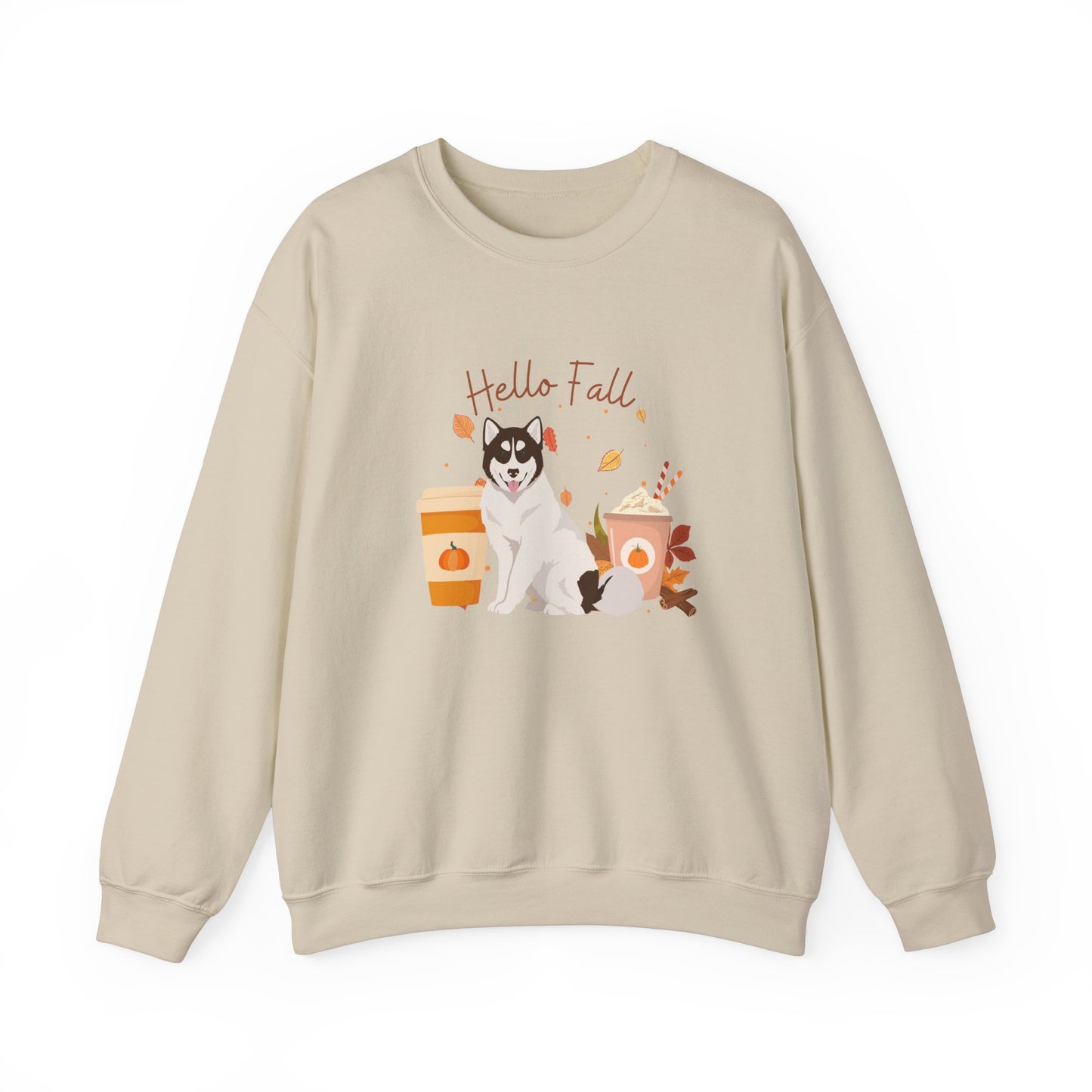 Canadian Inuit Dog Fall Halloween Unisex Heavy Blend Crewneck Sweatshirt