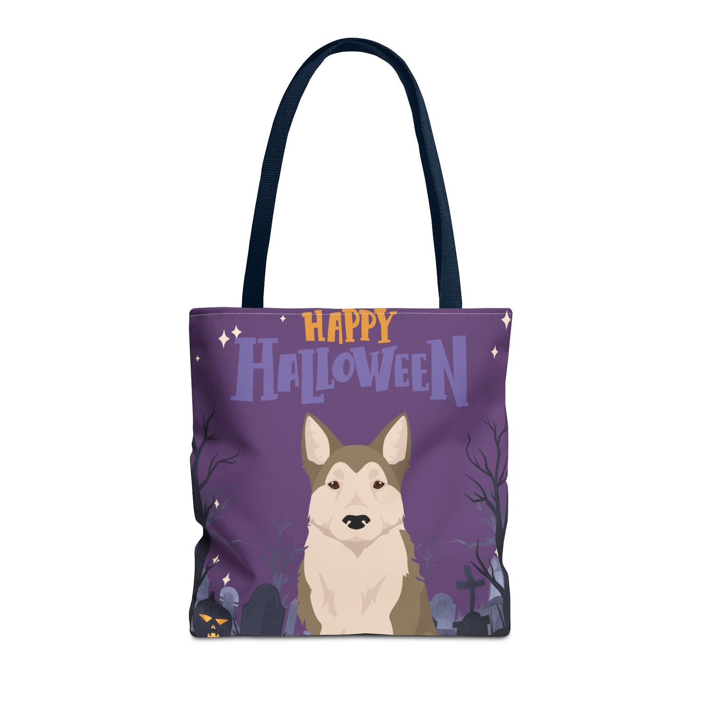West Siberian Laika Dog Happy Halloween Tote Bag 16x16
