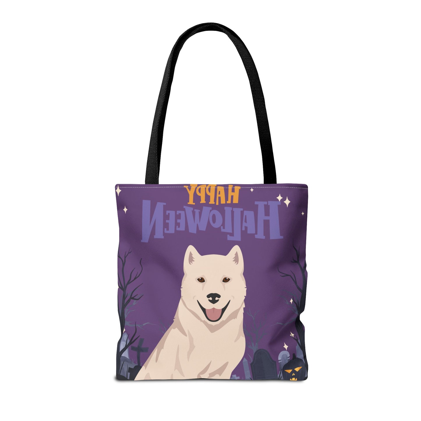 Kishu Ken Dog Happy Halloween Tote Bag 16x16