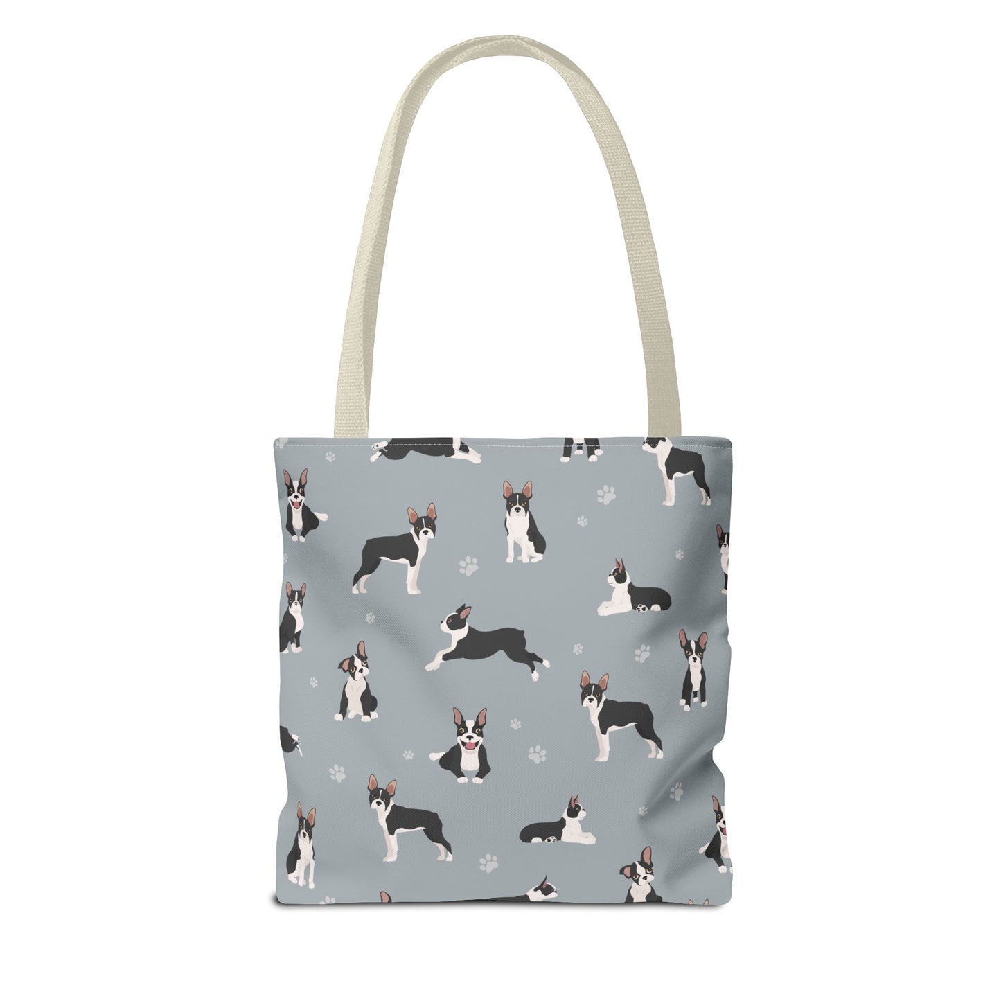 Boston Terrier Dog Tote Bag, Terrier Dog Mom Gift