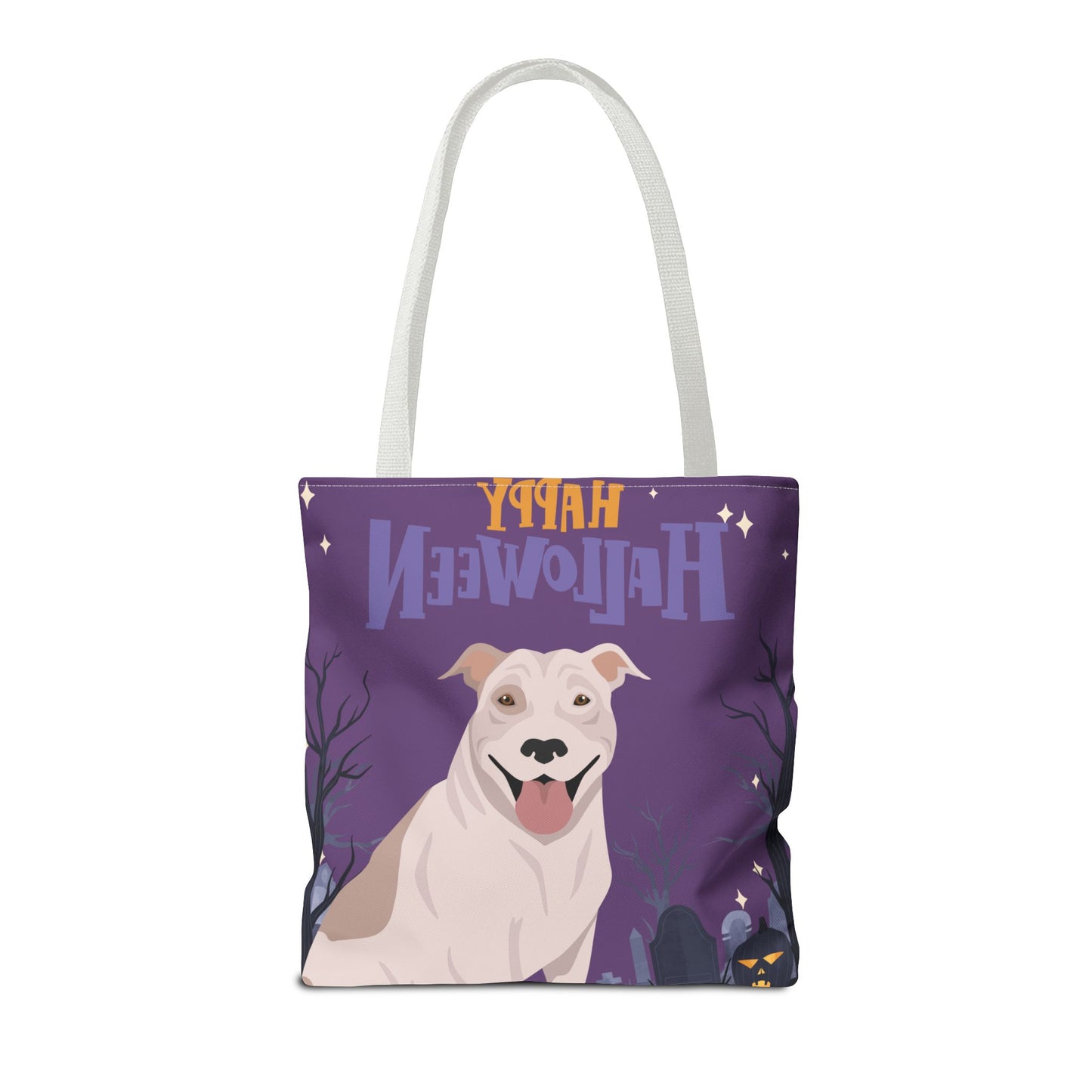 Pit Bull Dog Happy Halloween Tote Bag 16x16