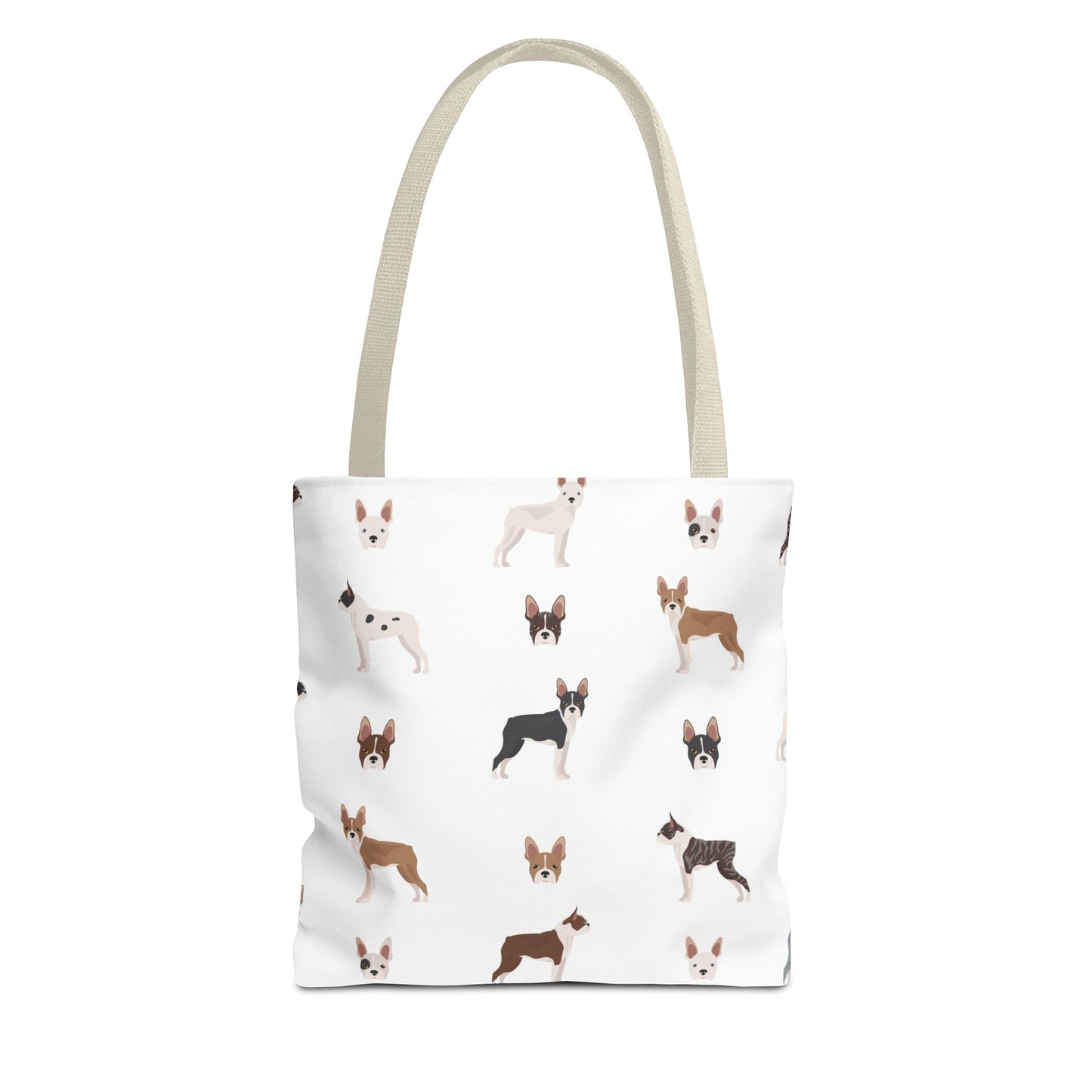 Boston Terrier Dog Tote Bag, Terrier Dog Mom Gift