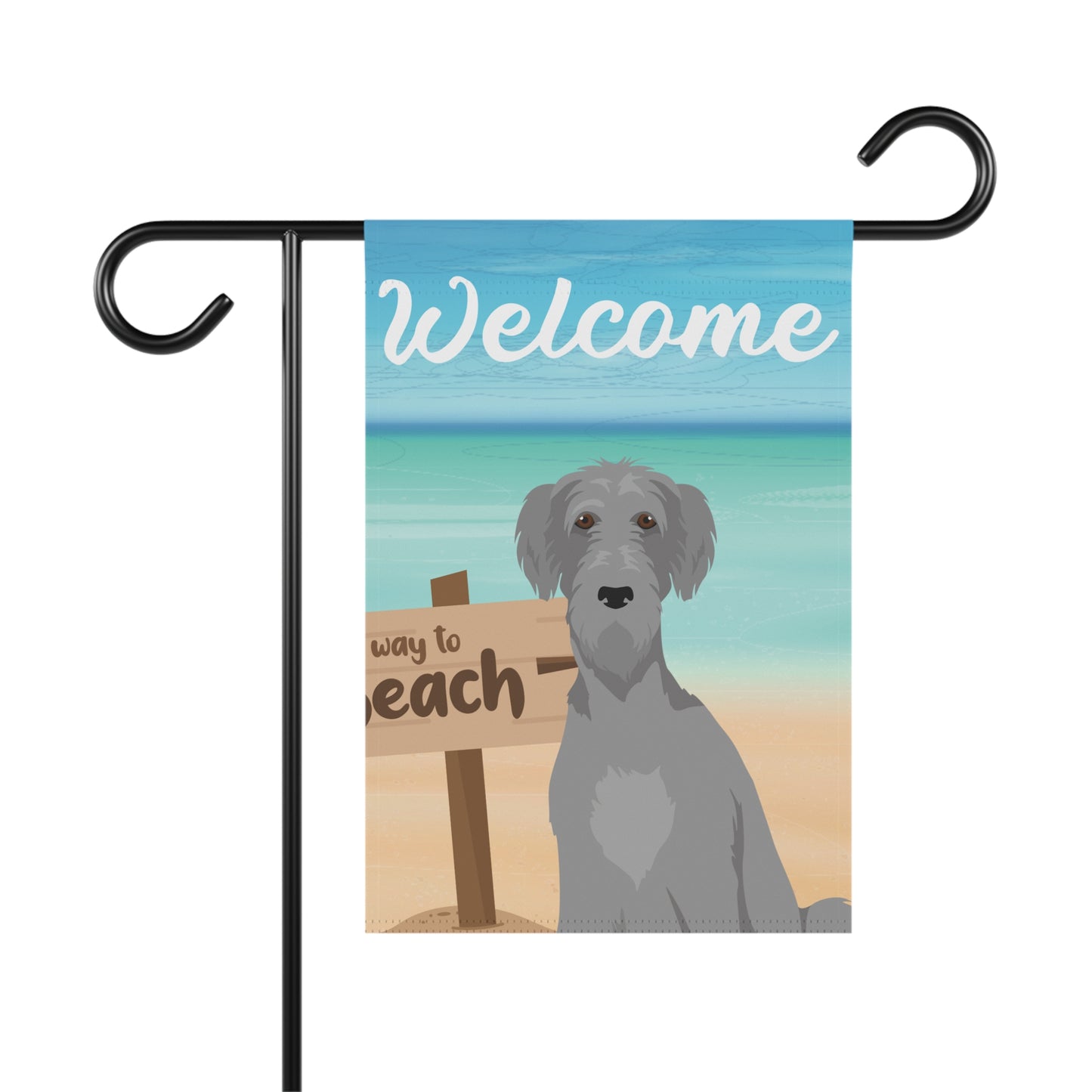 Irish Wolfhound Dog Garden Flag