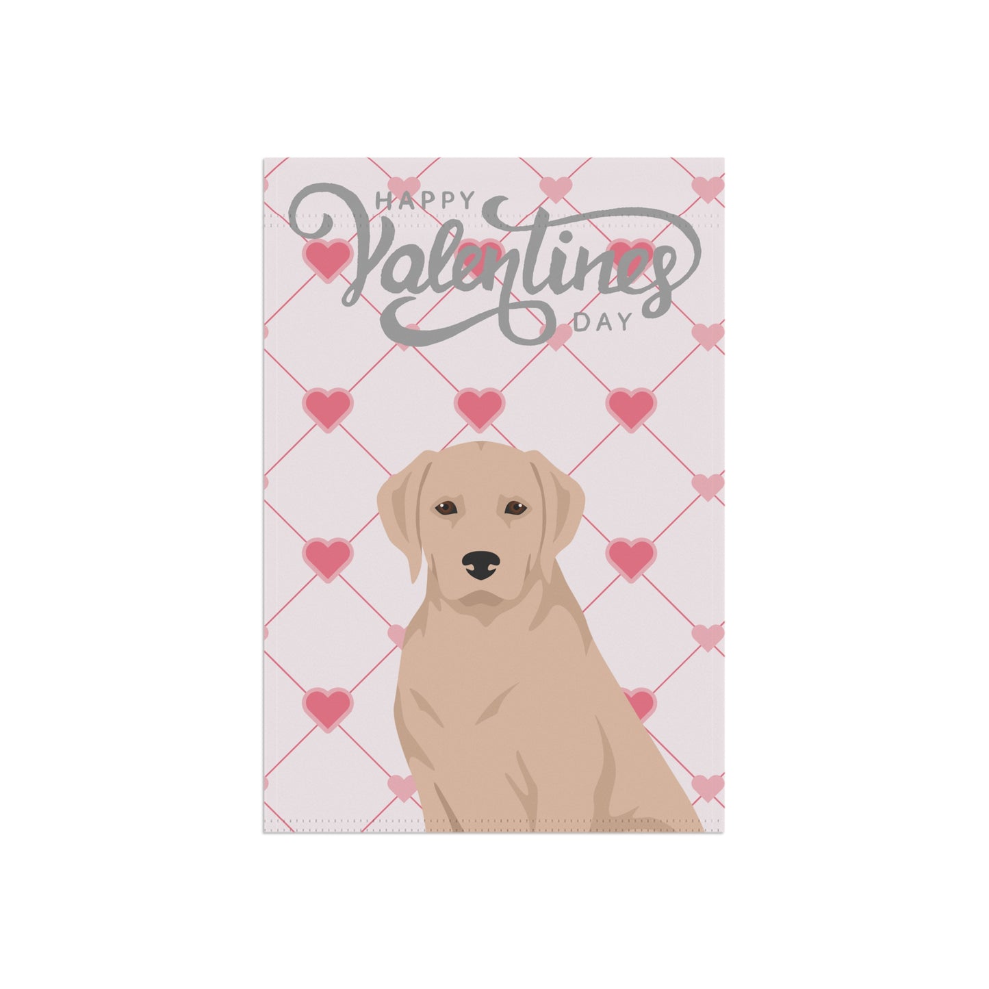 Labrador Retriever Dog Valentines Day Garden Flag
