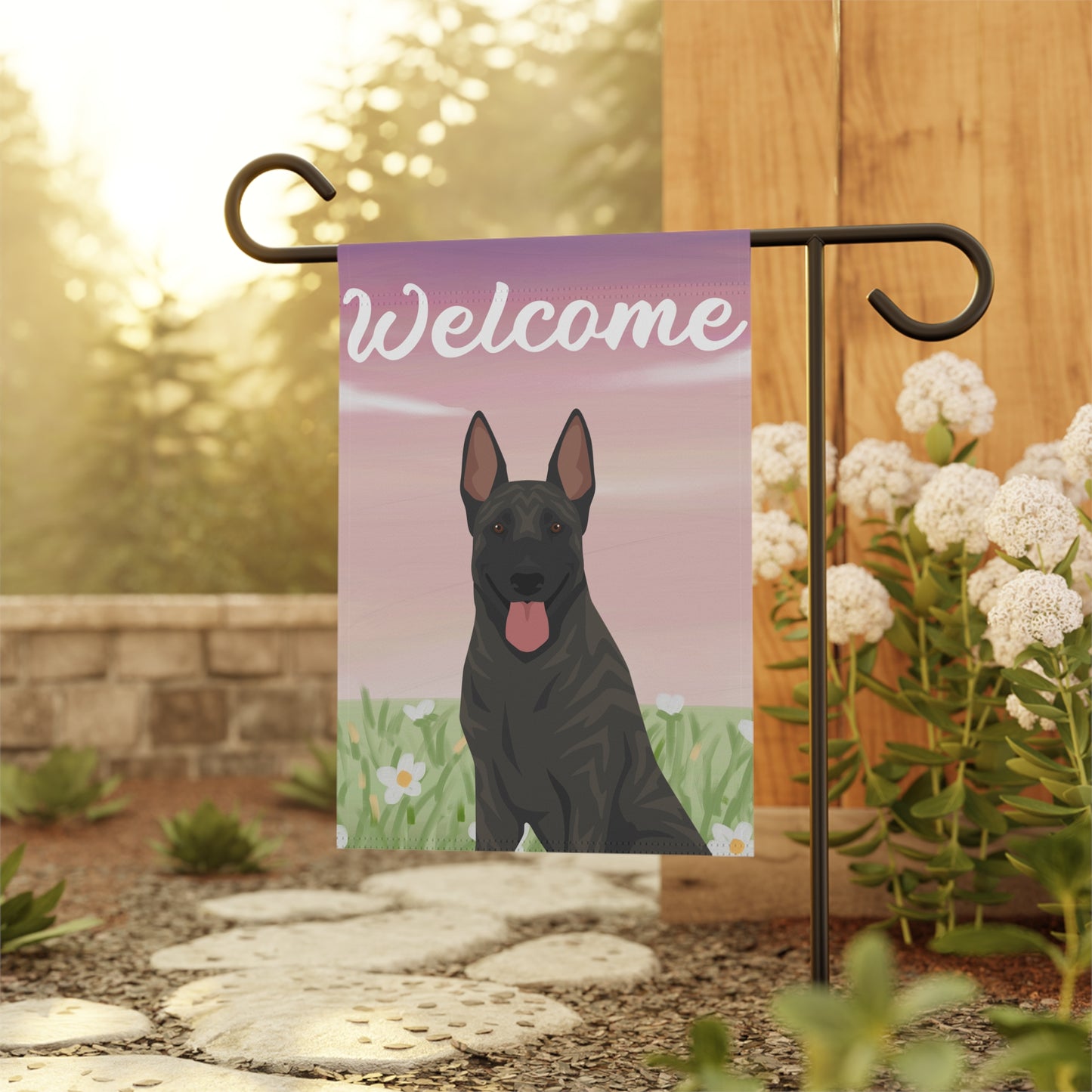 Dutch Shepherd Dog Welcome Garden Flag