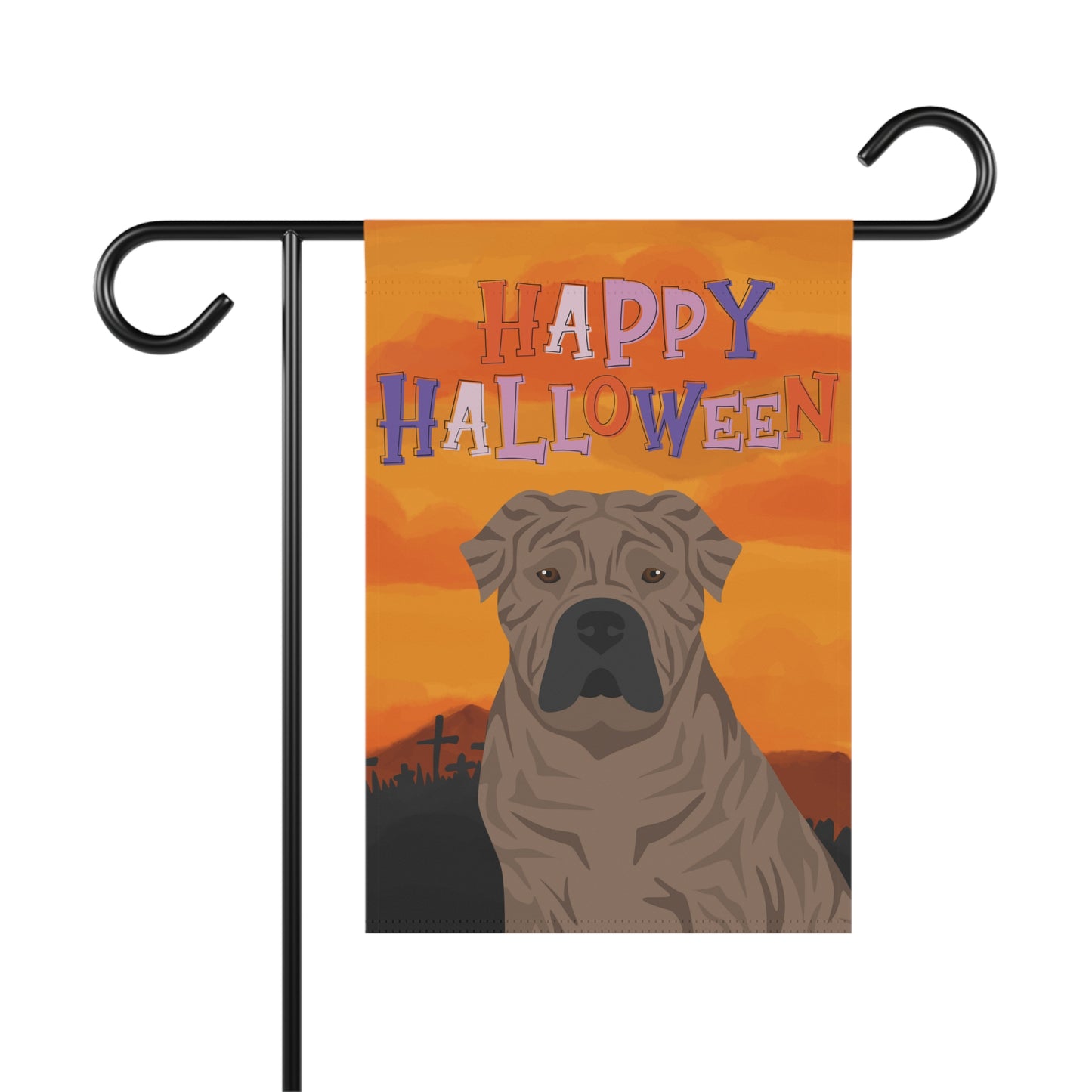Presa Canario Dog Halloween Garden Flag