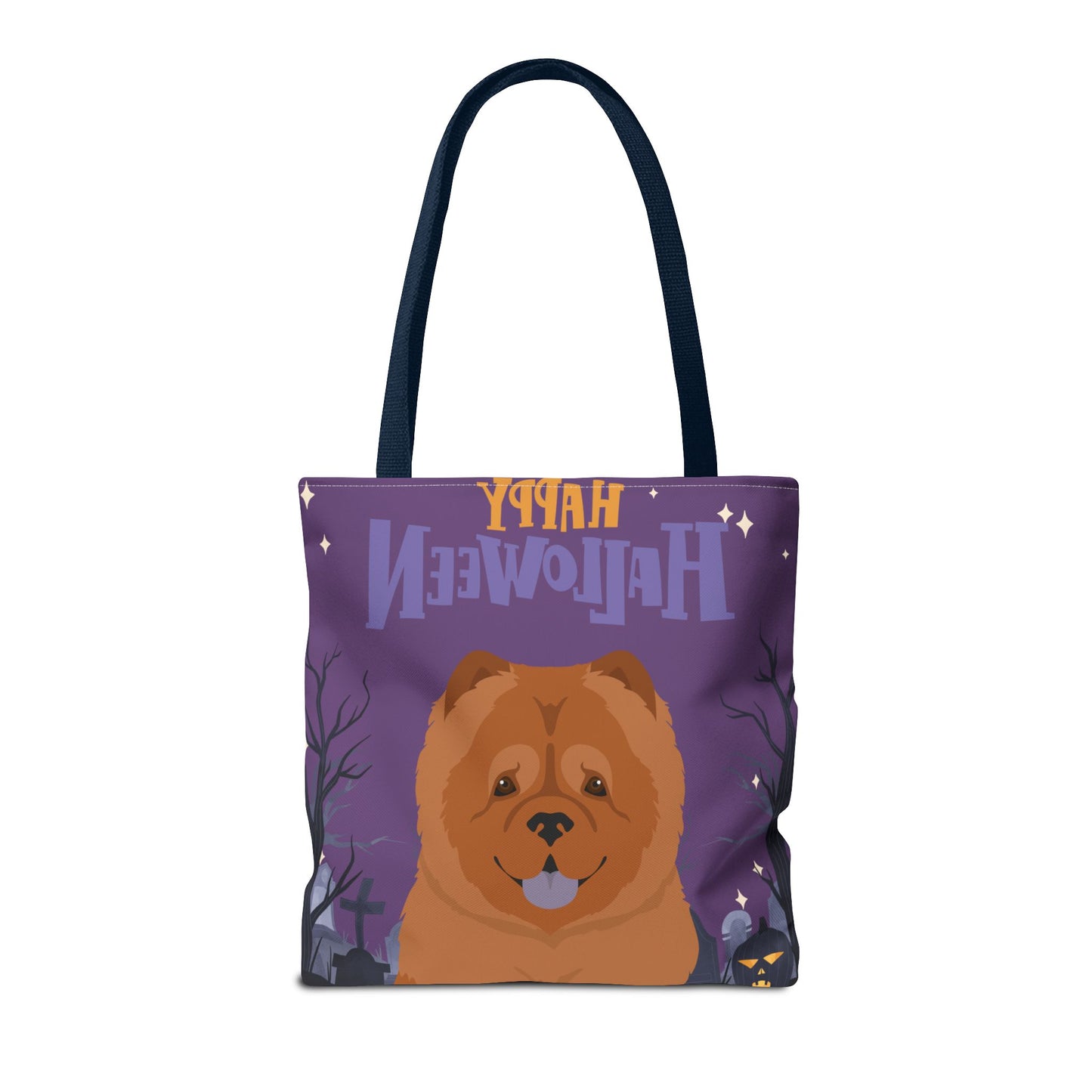 Chow Chow Dog Happy Halloween Tote Bag 16x16