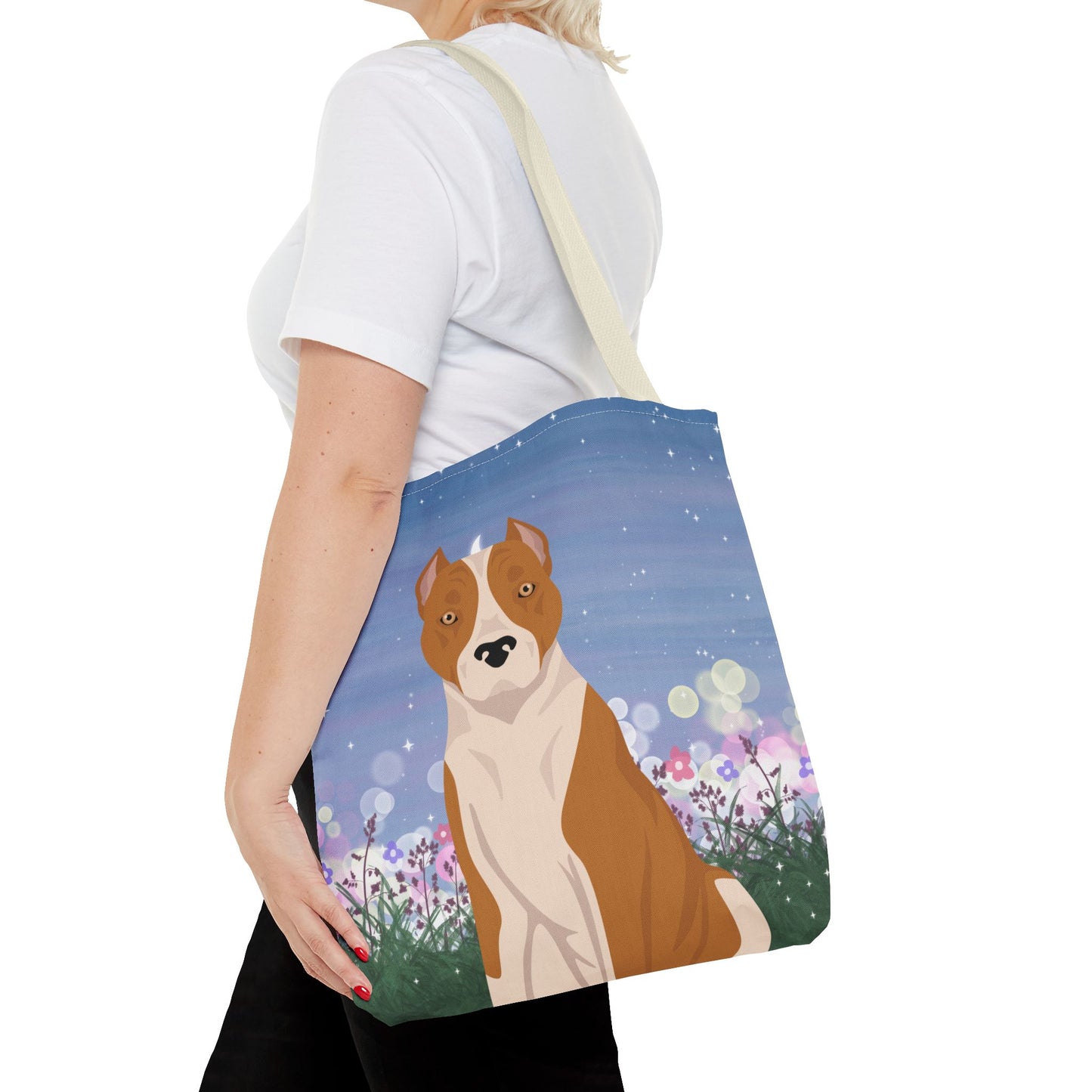 American Staffordshire Terrier Dog Tote Bag 16x16