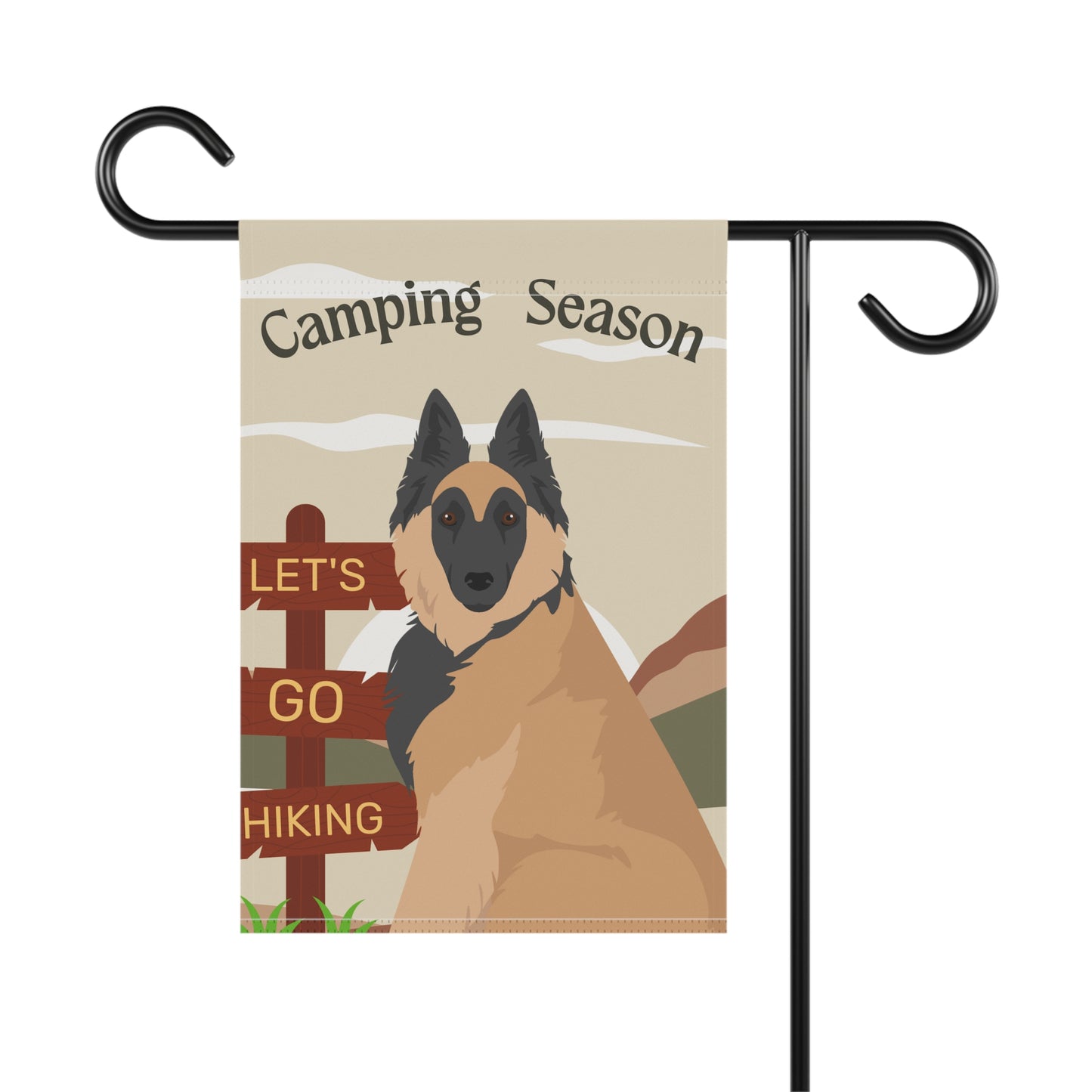 Belgian Tervuren Dog Camping Garden Flag
