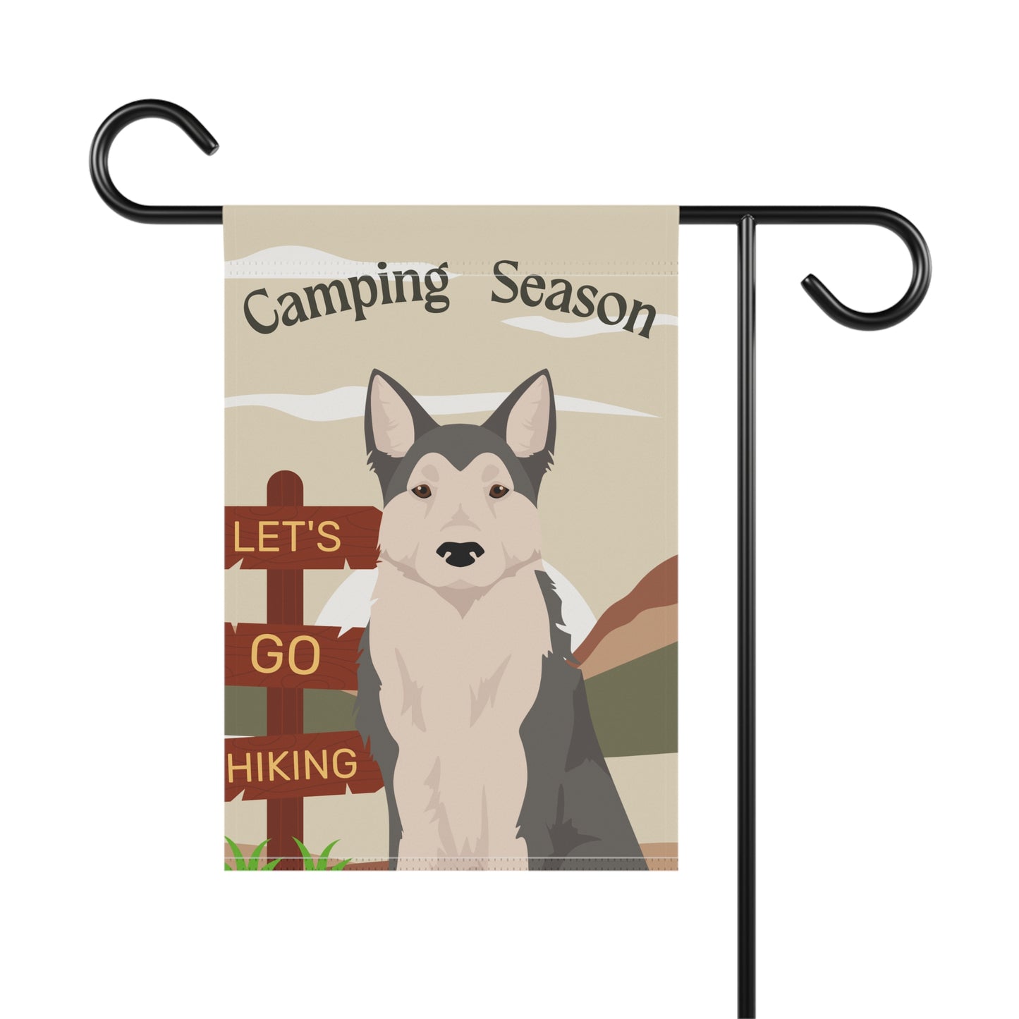 West Siberian Laika Dog Camping Garden Flag