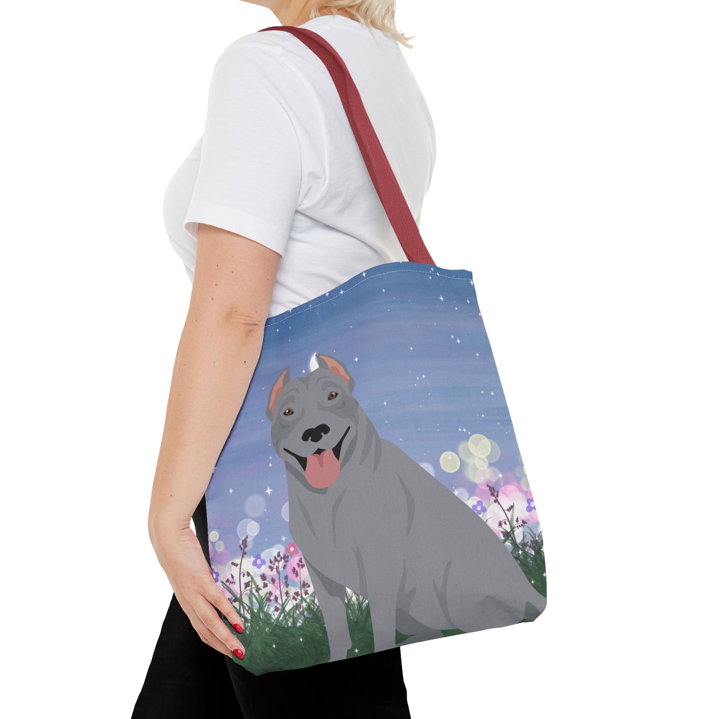 Pit Bull Dog Tote Bag 16x16