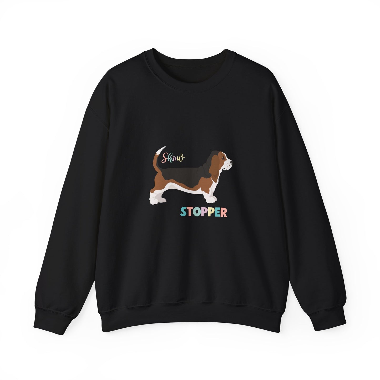 Basset Hound Dog Unisex Heavy Blend Crewneck Sweatshirt