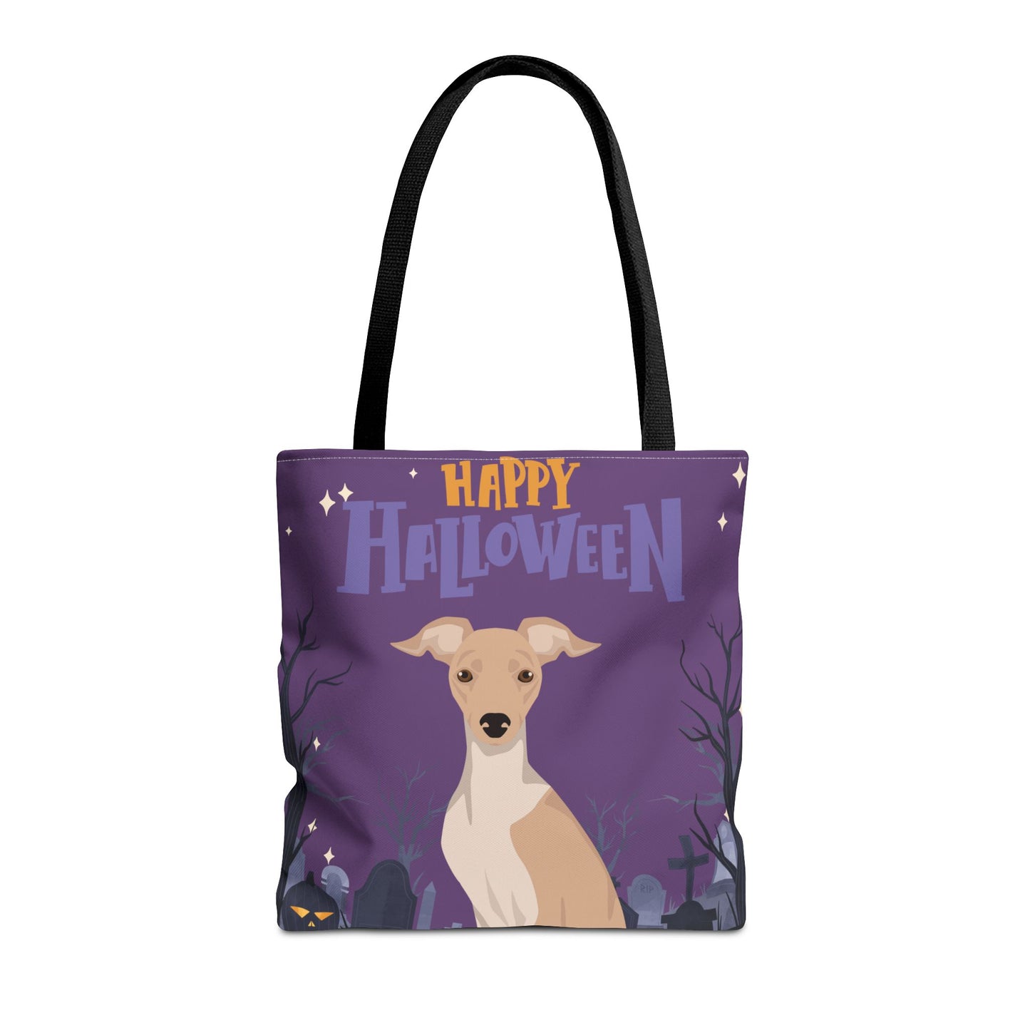 Italian Greyhound Dog Happy Halloween Tote Bag 16x16