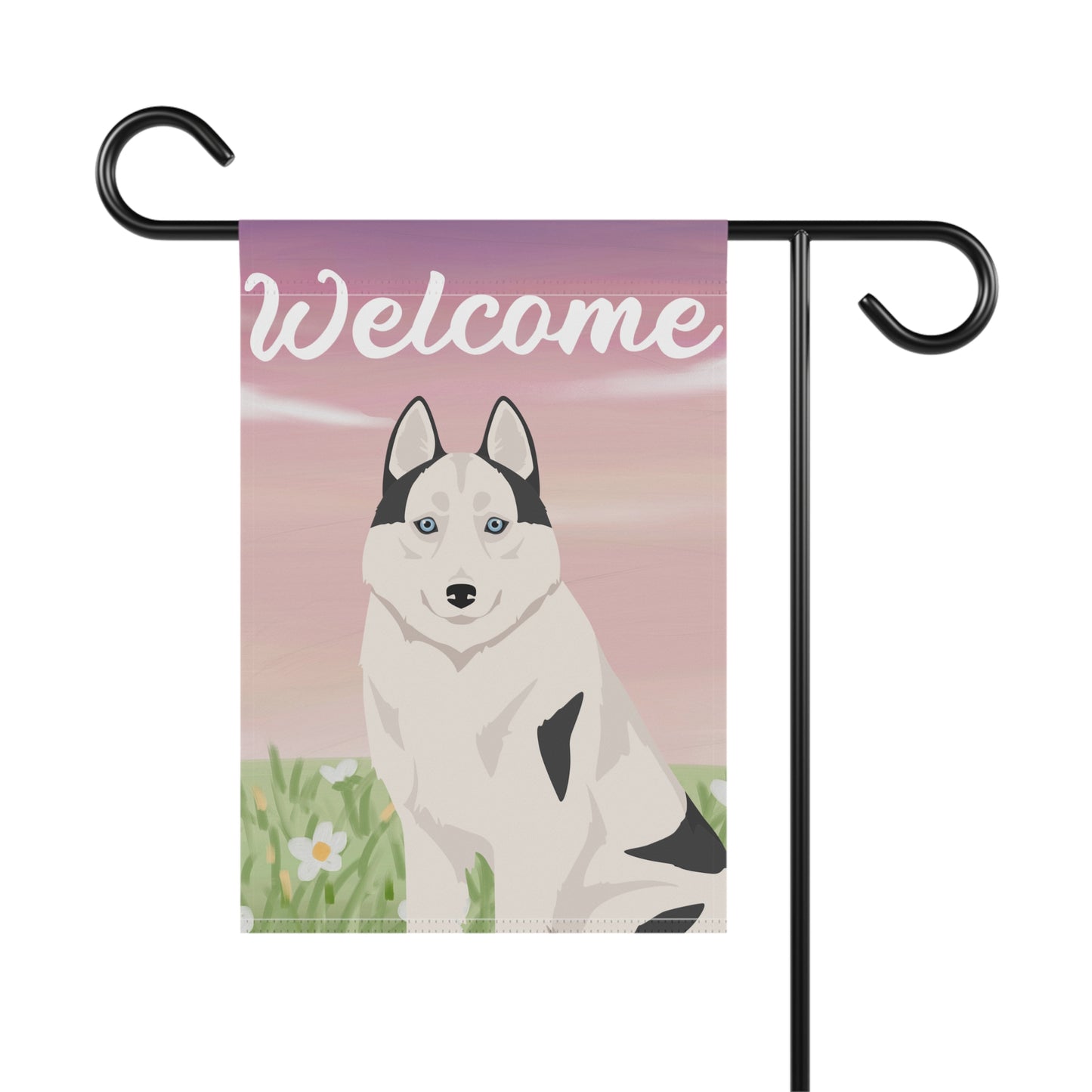 Siberian Husky Dog Welcome Garden Flag