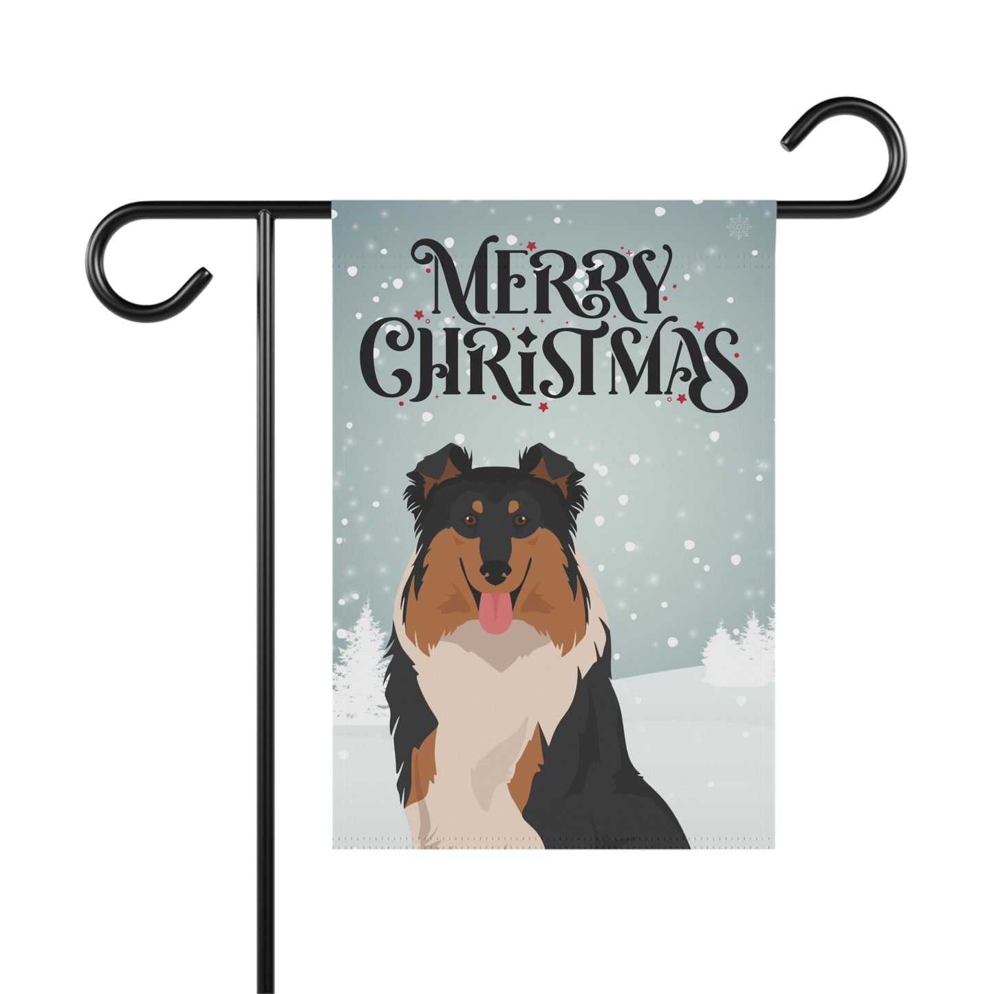 Collie Dog Garden Flag