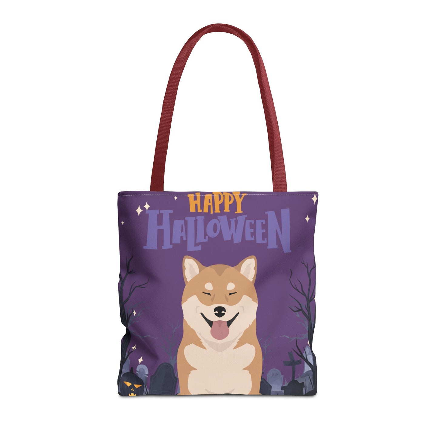 Shiba Inu Dog Happy Halloween Tote Bag 16x16