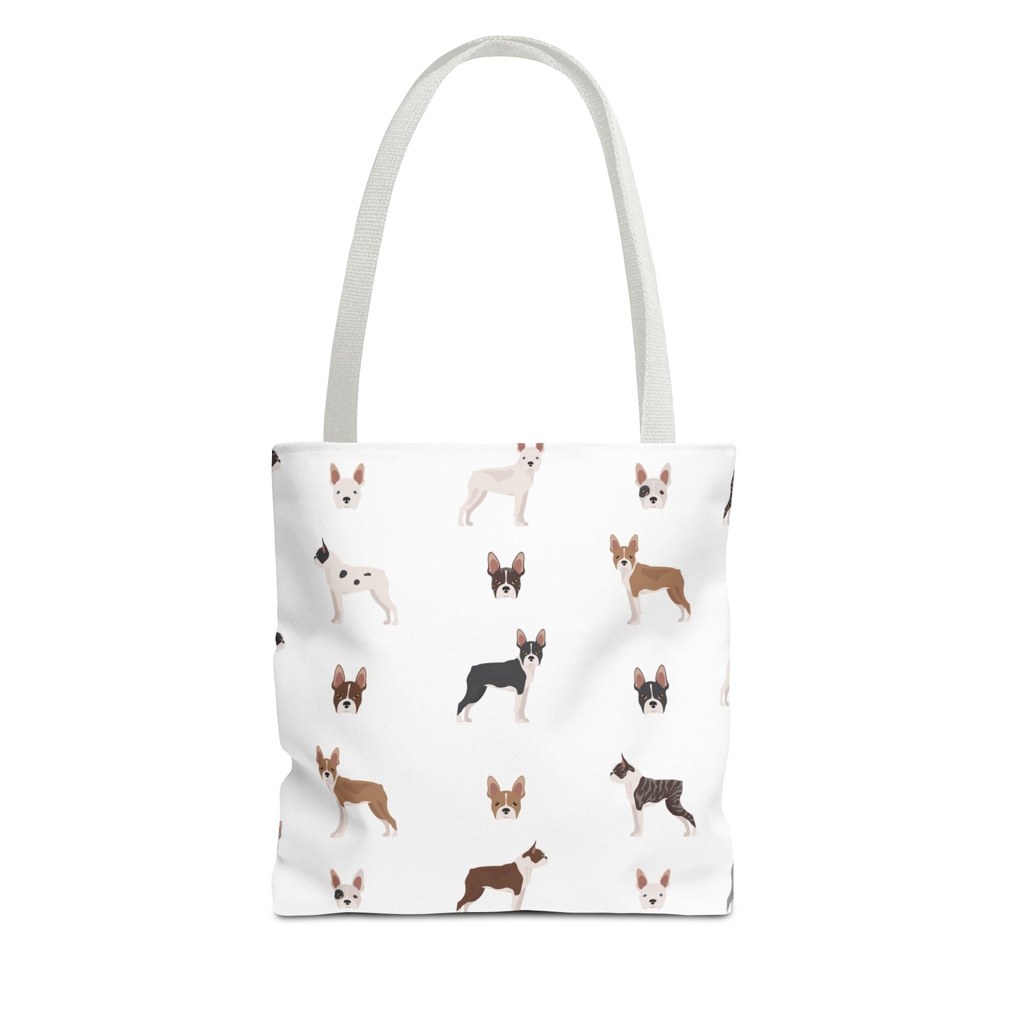 Boston Terrier Dog Tote Bag, Terrier Dog Mom Gift
