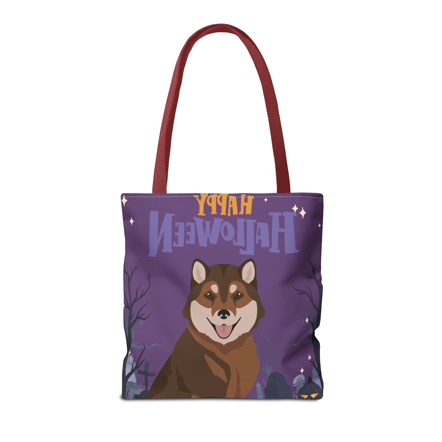 Hokkaido Dog Happy Halloween Tote Bag 16x16