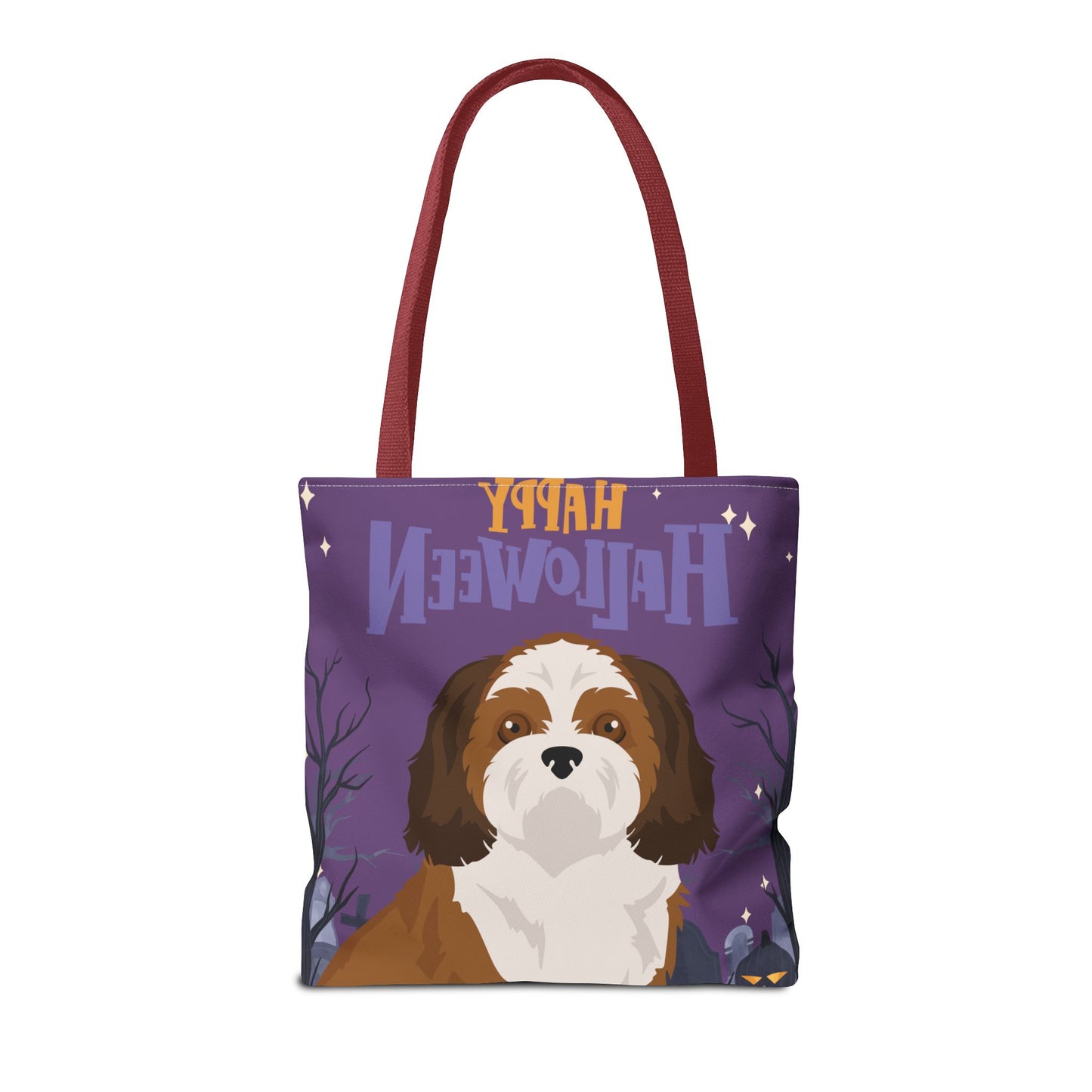 Shih Tzu Dog Happy Halloween Tote Bag 16x16