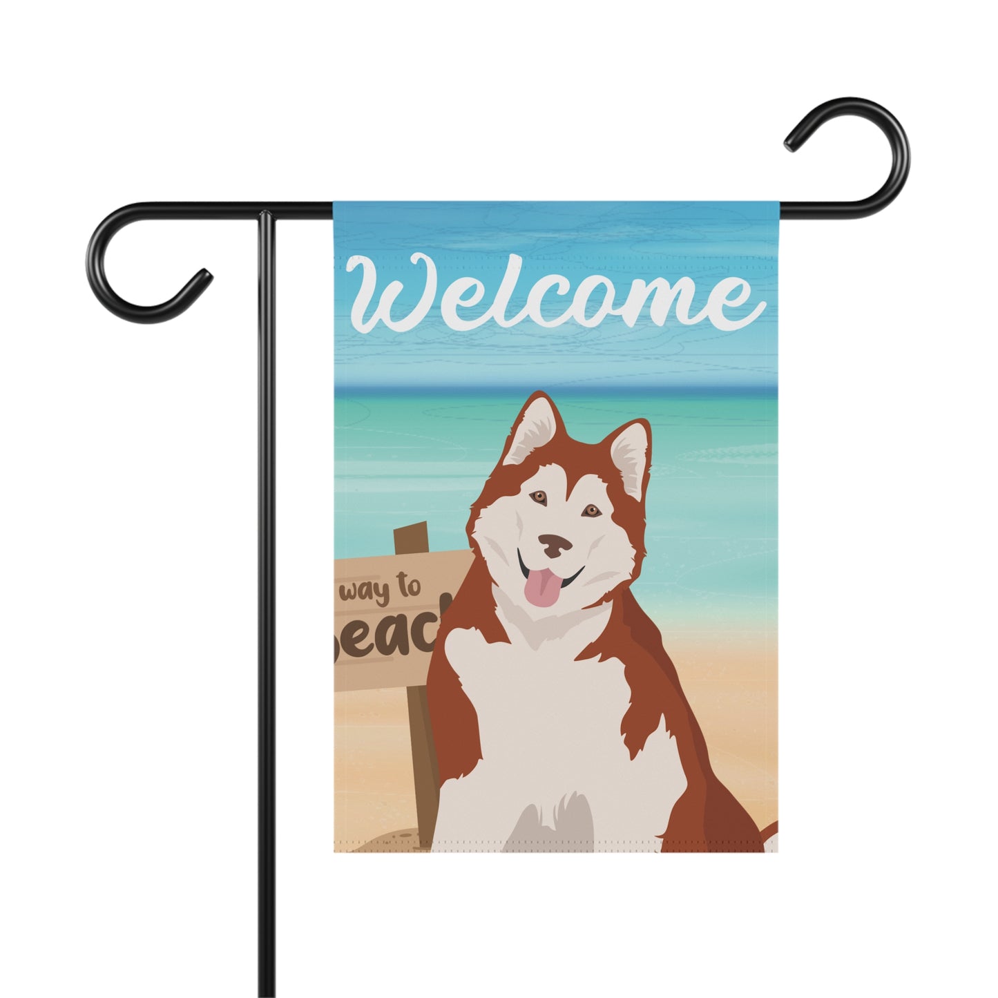 Alaskan Malamute Dog Garden Flag