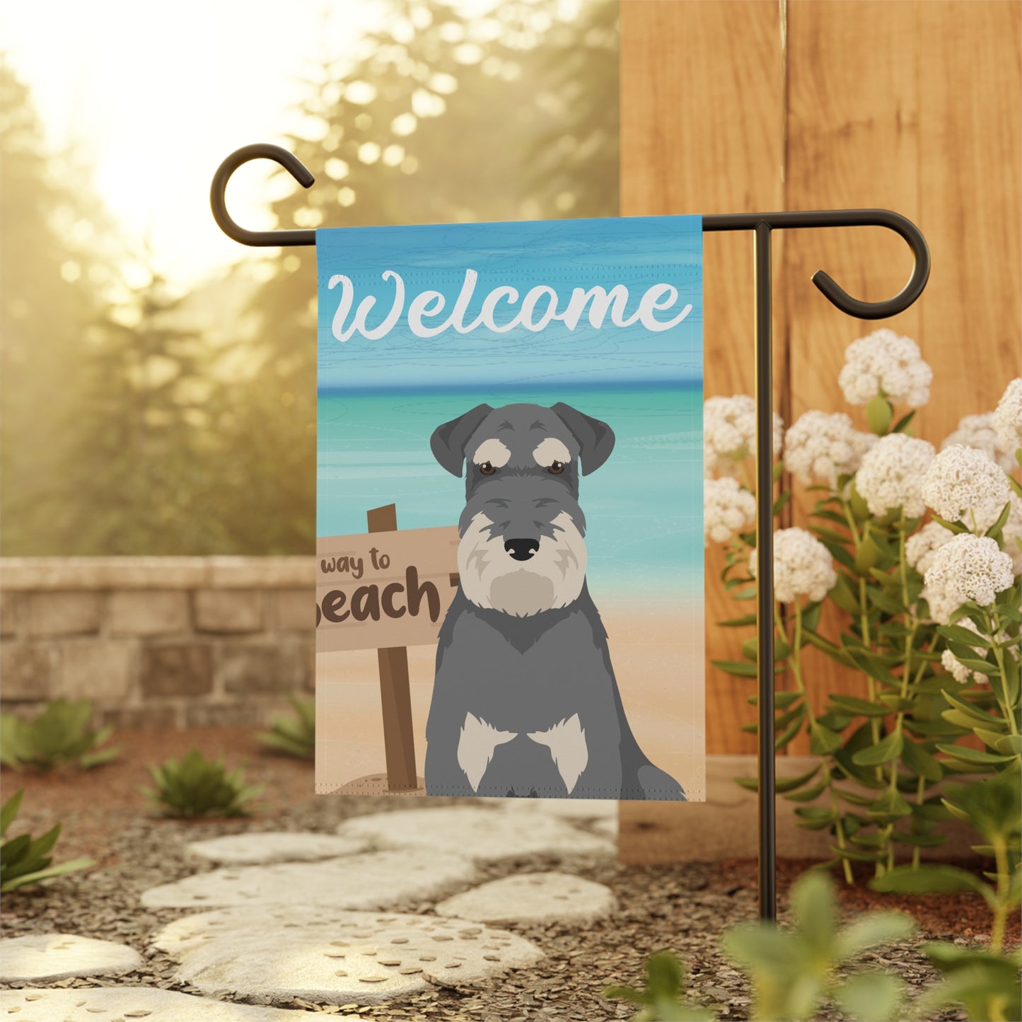 Schnauzer Dog Garden Flag