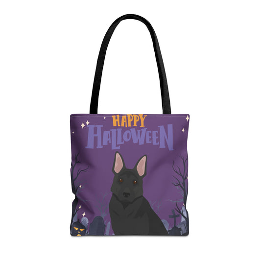 German Shepherd Dog Happy Halloween Tote Bag 16x16