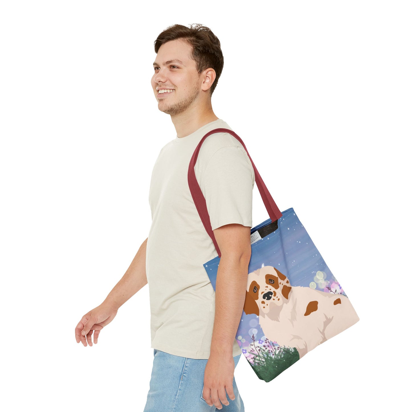 Clumber Spaniel Dog Tote Bag 16x16