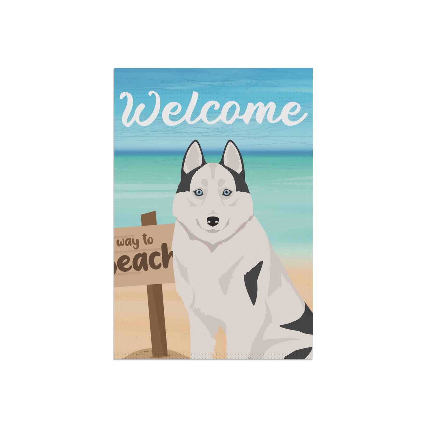 Siberian Husky Dog Garden Flag