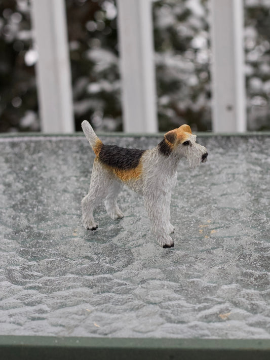 Fox Terrier Dog Figurine
