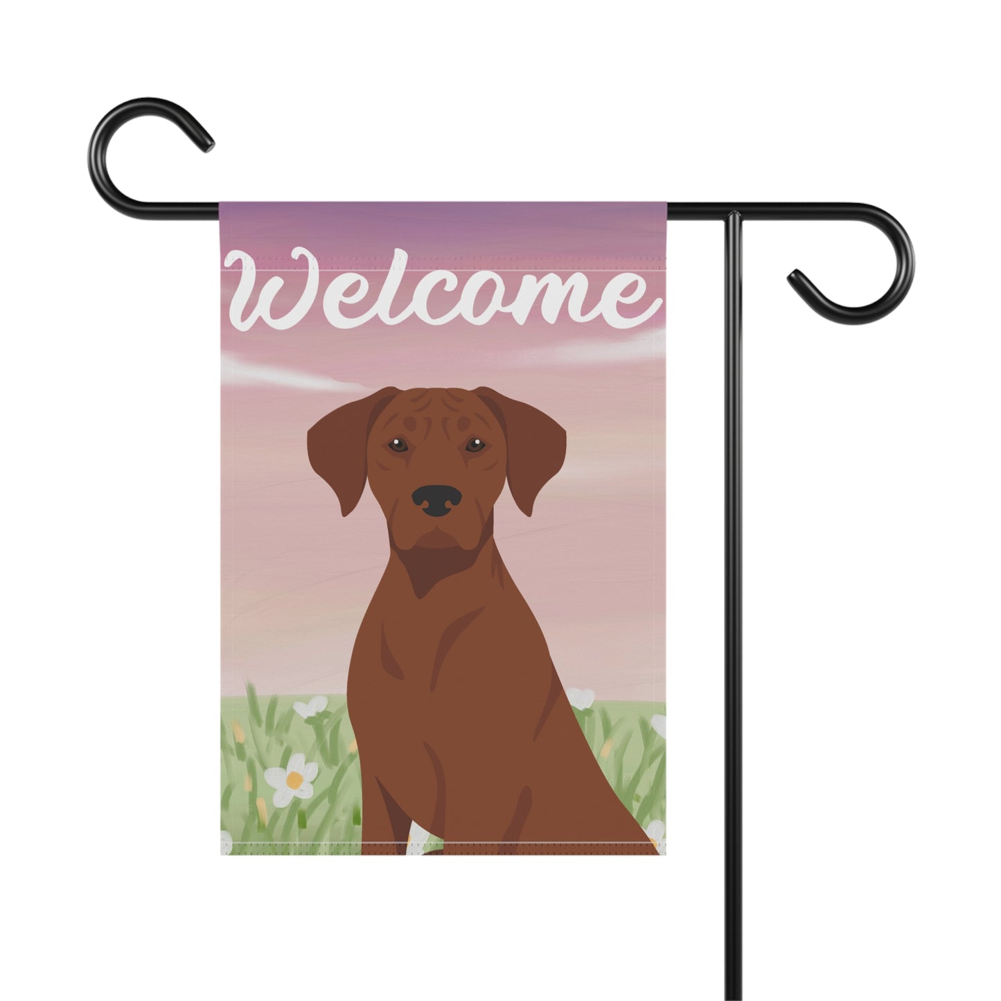 Rhodesian Ridgeback Dog Welcome Garden Flag