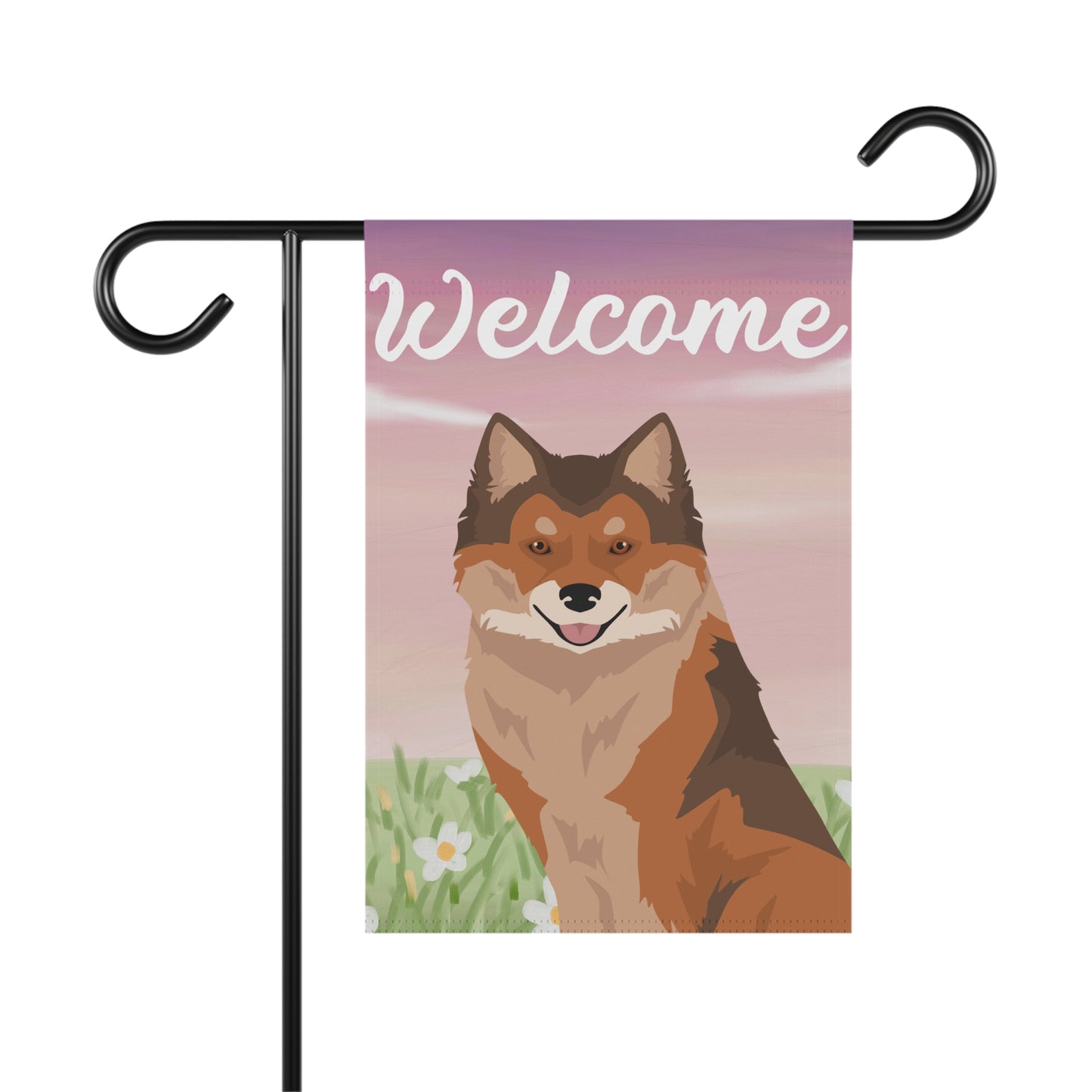 Nenets Herding Laika Dog Welcome Garden Flag