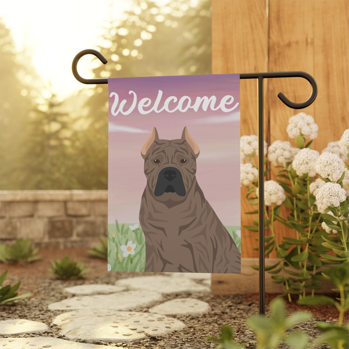 Presa Canario Dog Welcome Garden Flag