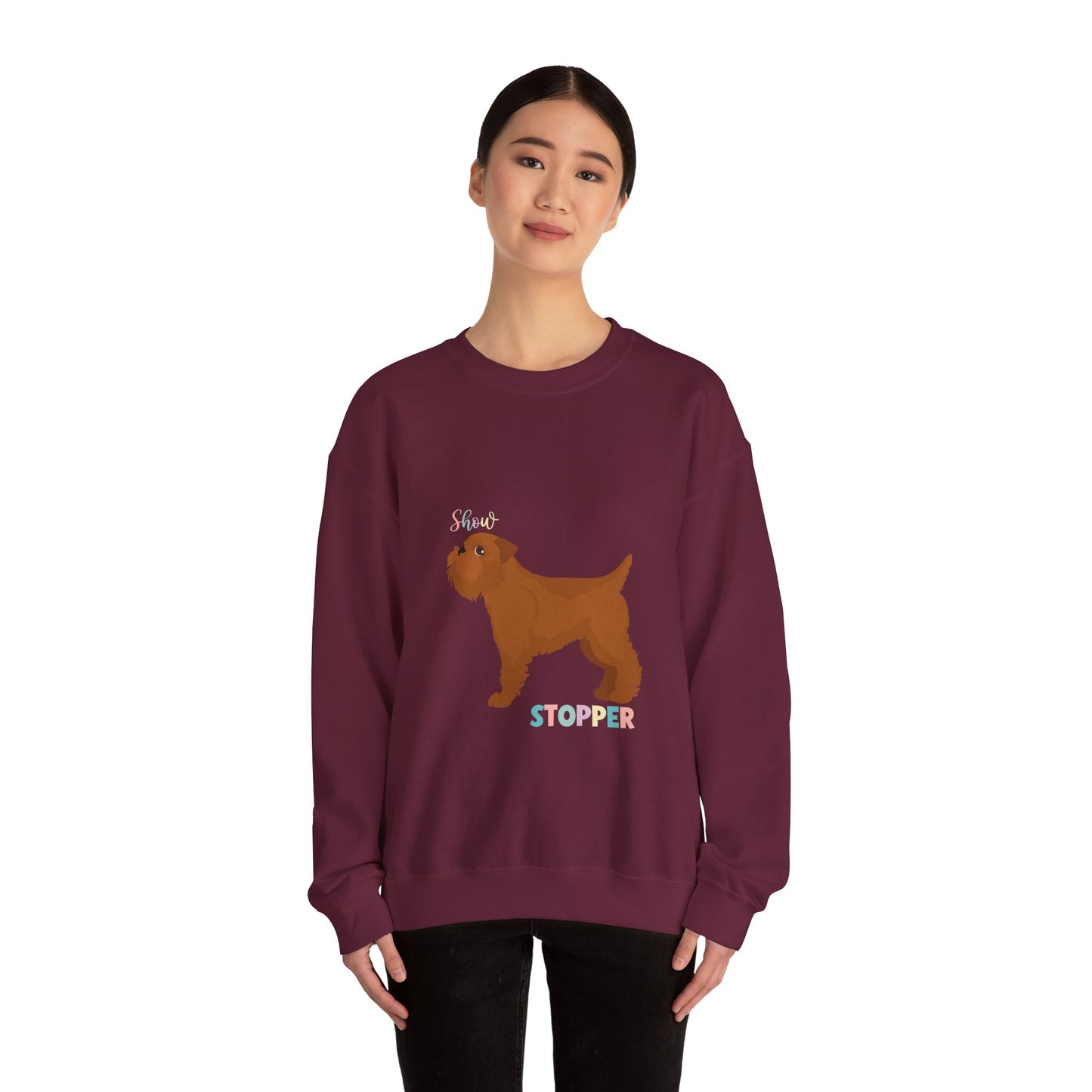 Brussels Griffion Dog Unisex Heavy Blend Crewneck Sweatshirt