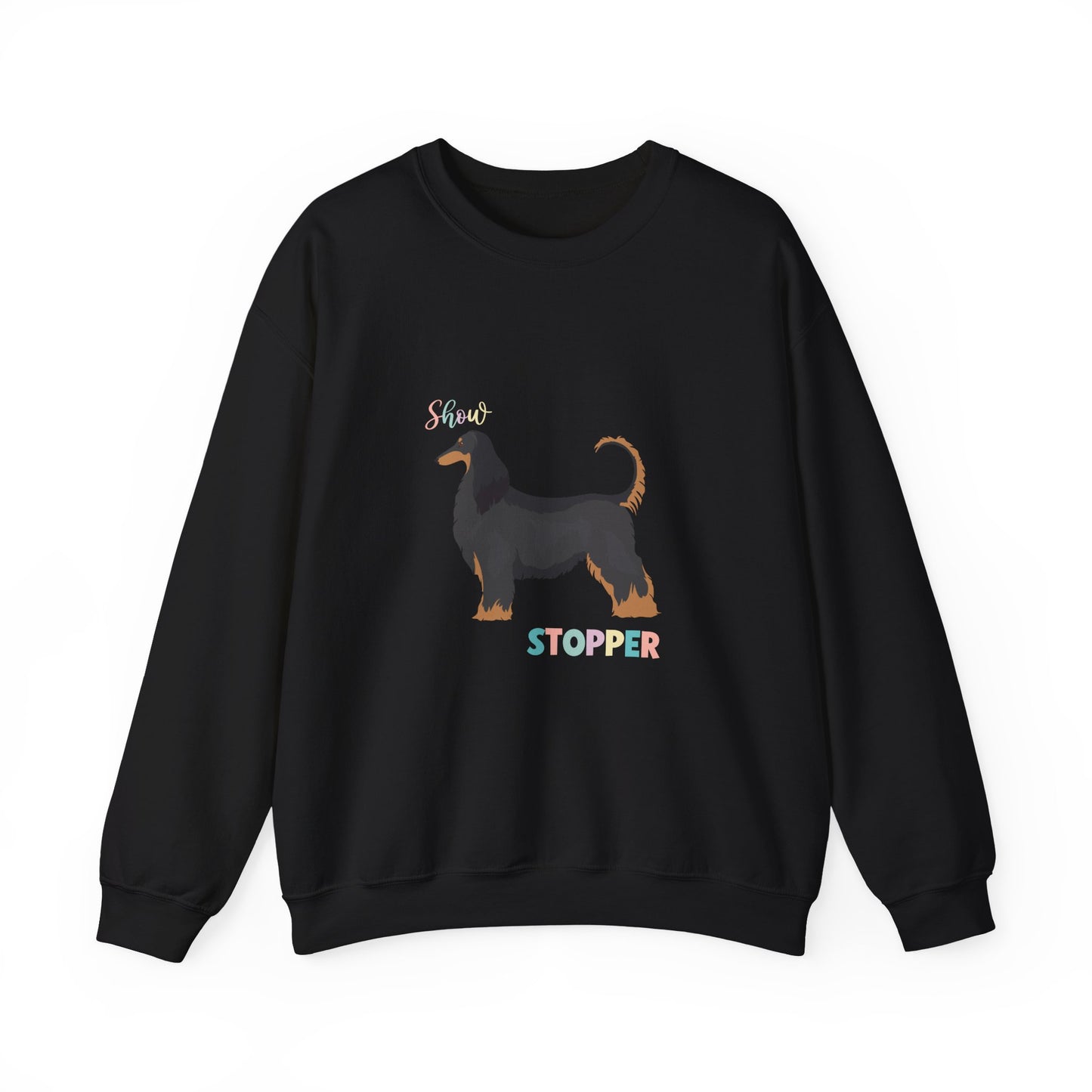 Afghan Hound Dog Unisex Heavy Blend Crewneck Sweatshirt