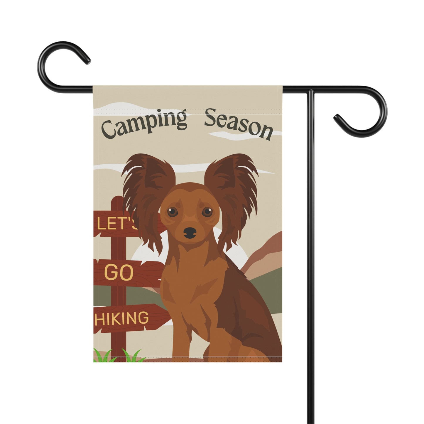 Russian ToyTerrier Dog Camping Garden Flag