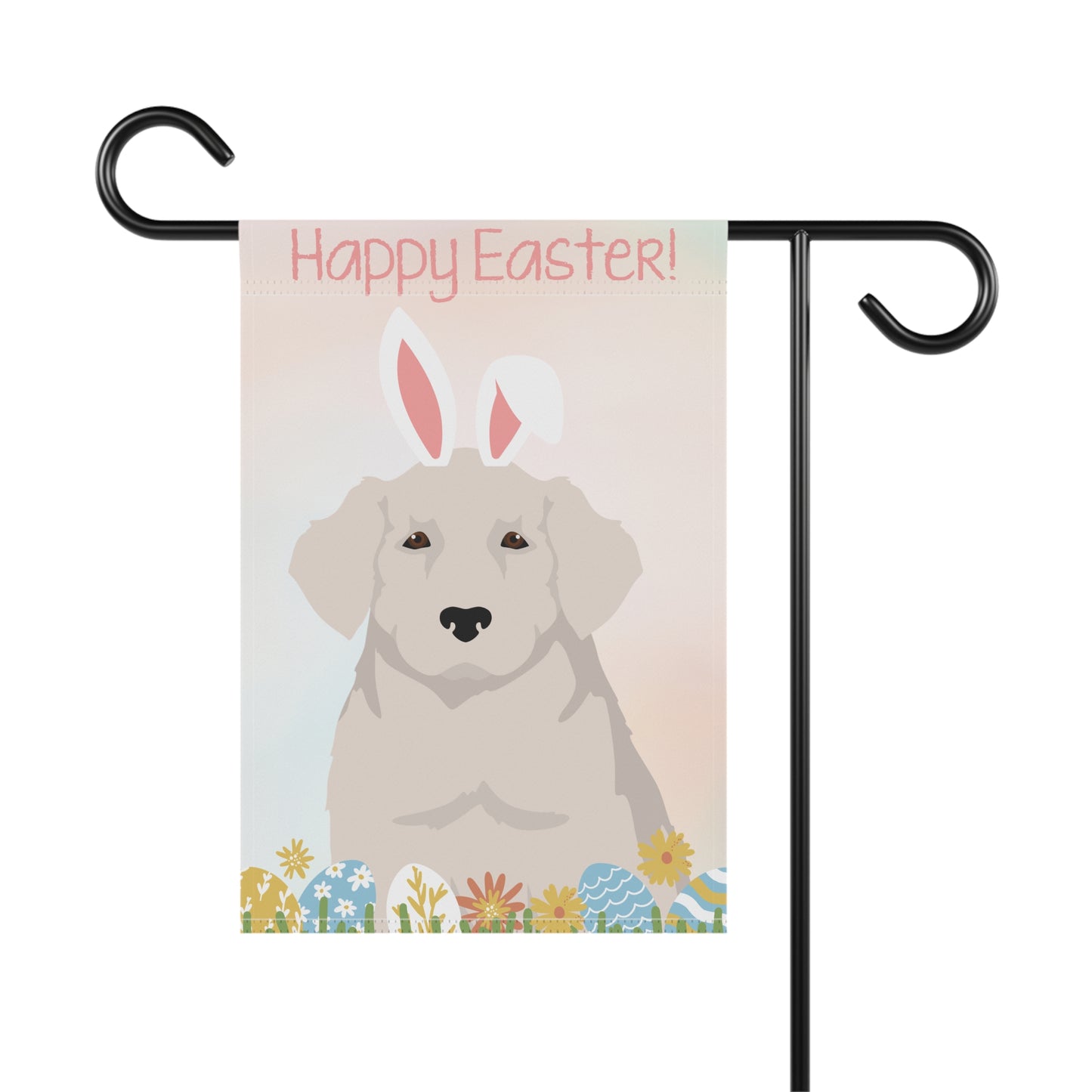 Kuvas Dog Happy Easter Garden Flag
