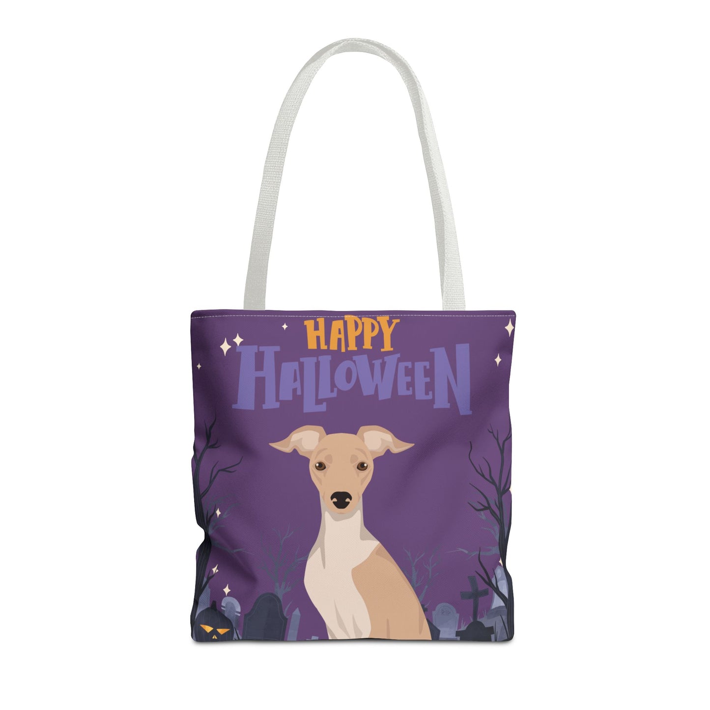 Italian Greyhound Dog Happy Halloween Tote Bag 16x16