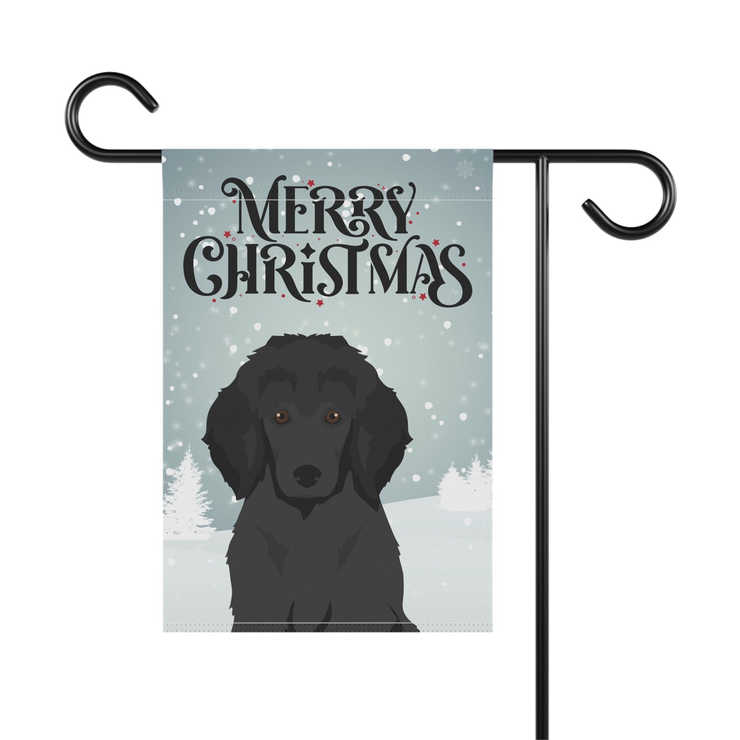 Standard Poodle Dog Garden Flag