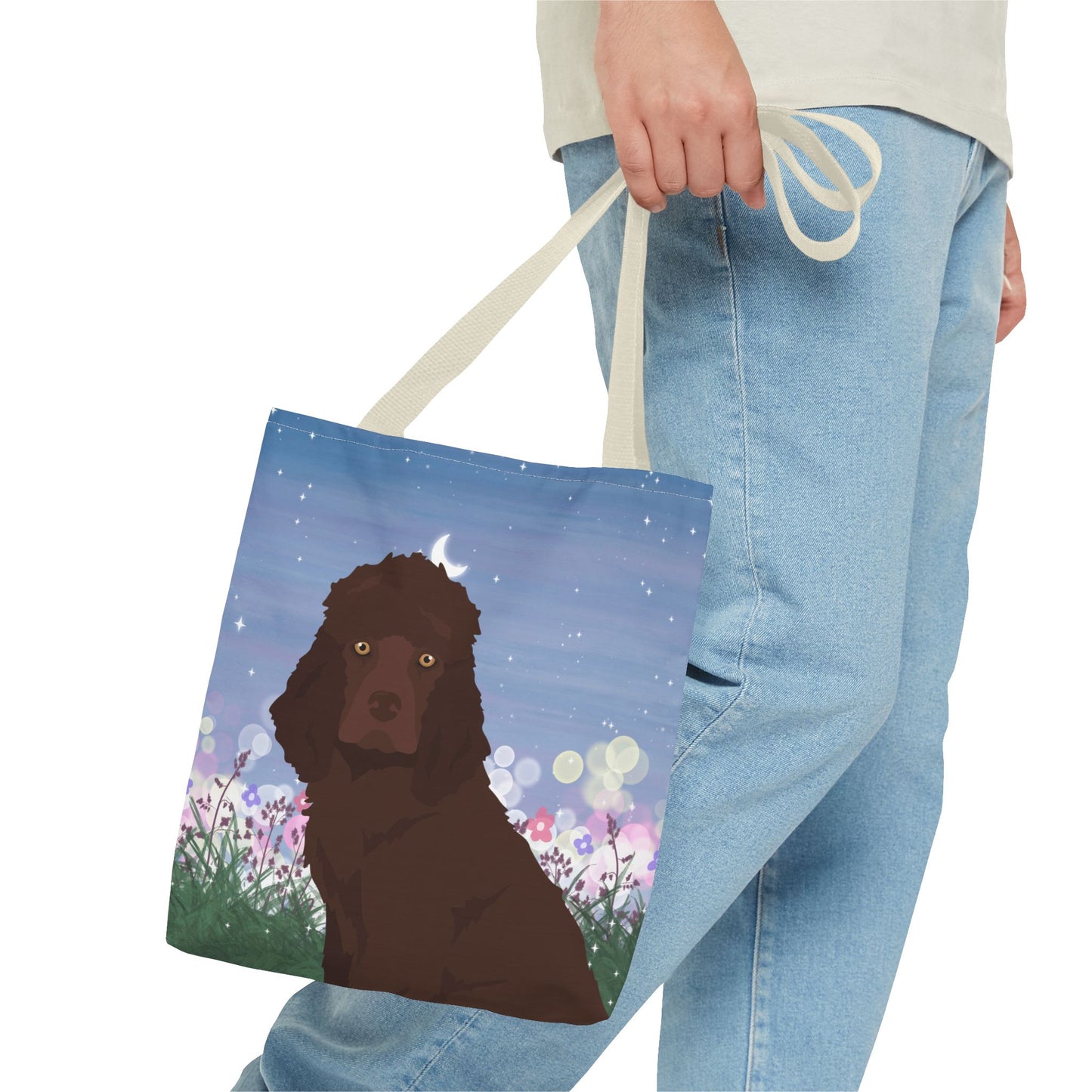 Irish Water Spaniel Dog Tote Bag 13x13