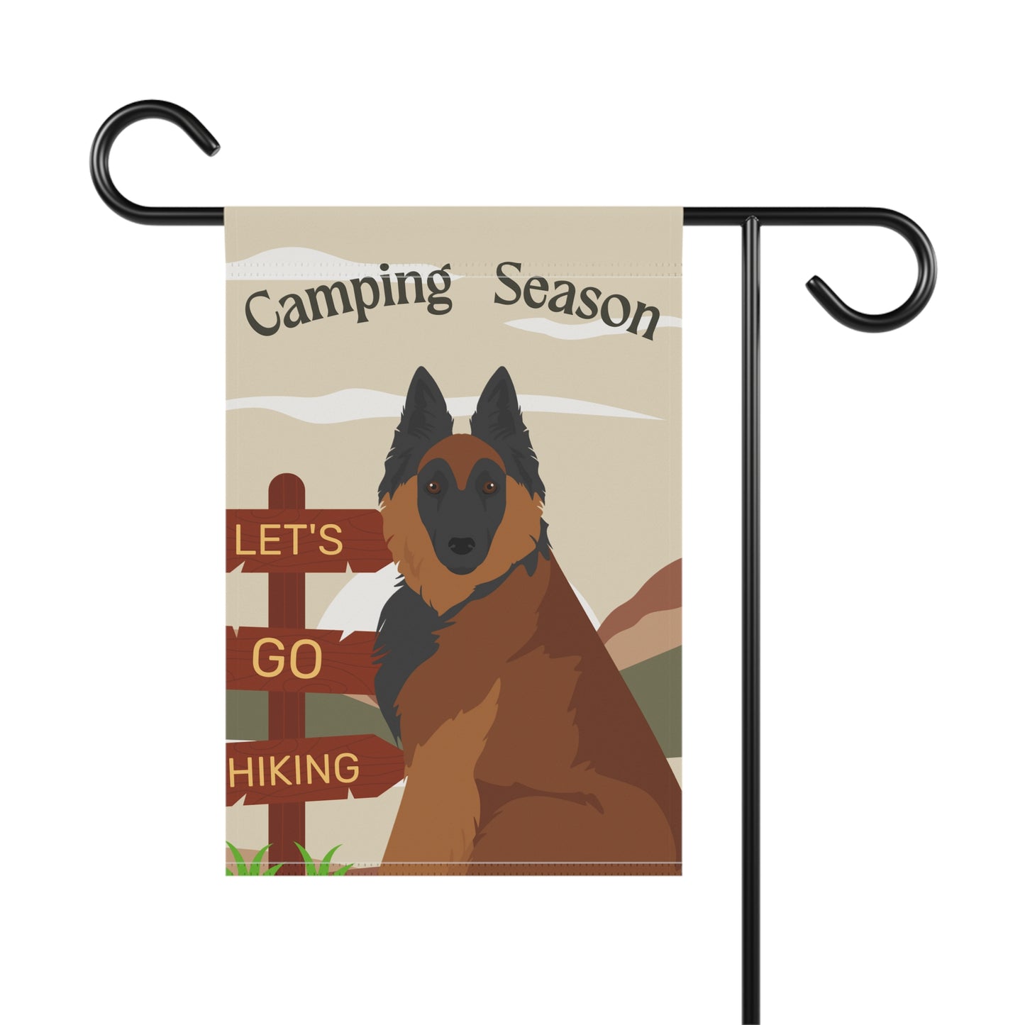 Belgian Tervuren Dog Camping Garden Flag