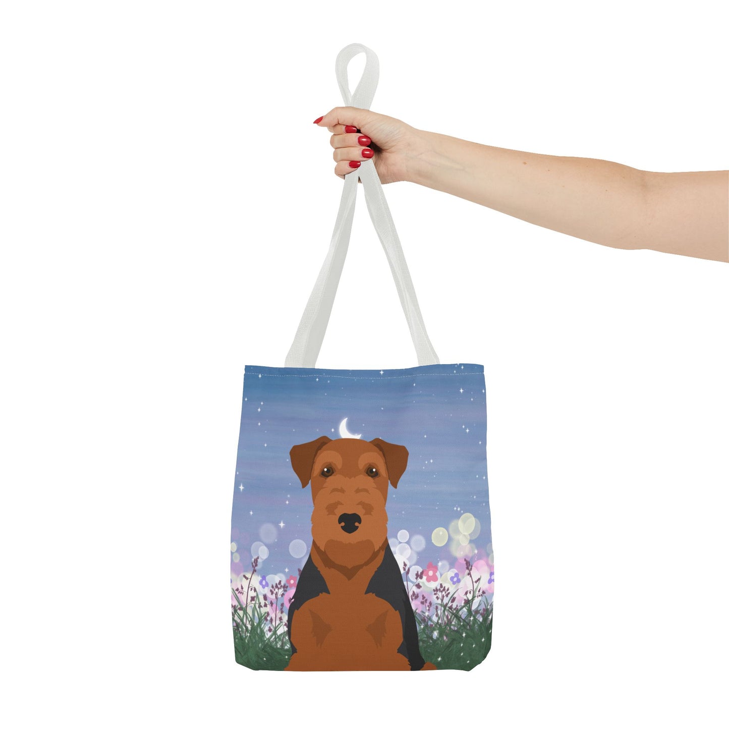 Welsh Terrier Dog Tote Bag 13x13