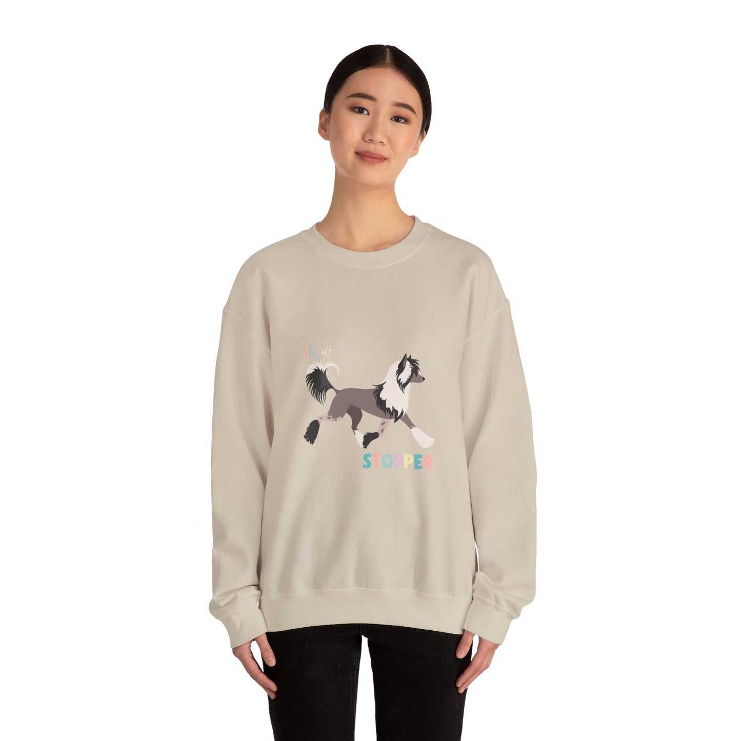 Chinese Crested Dog Dog Unisex Heavy Blend Crewneck Sweatshirt
