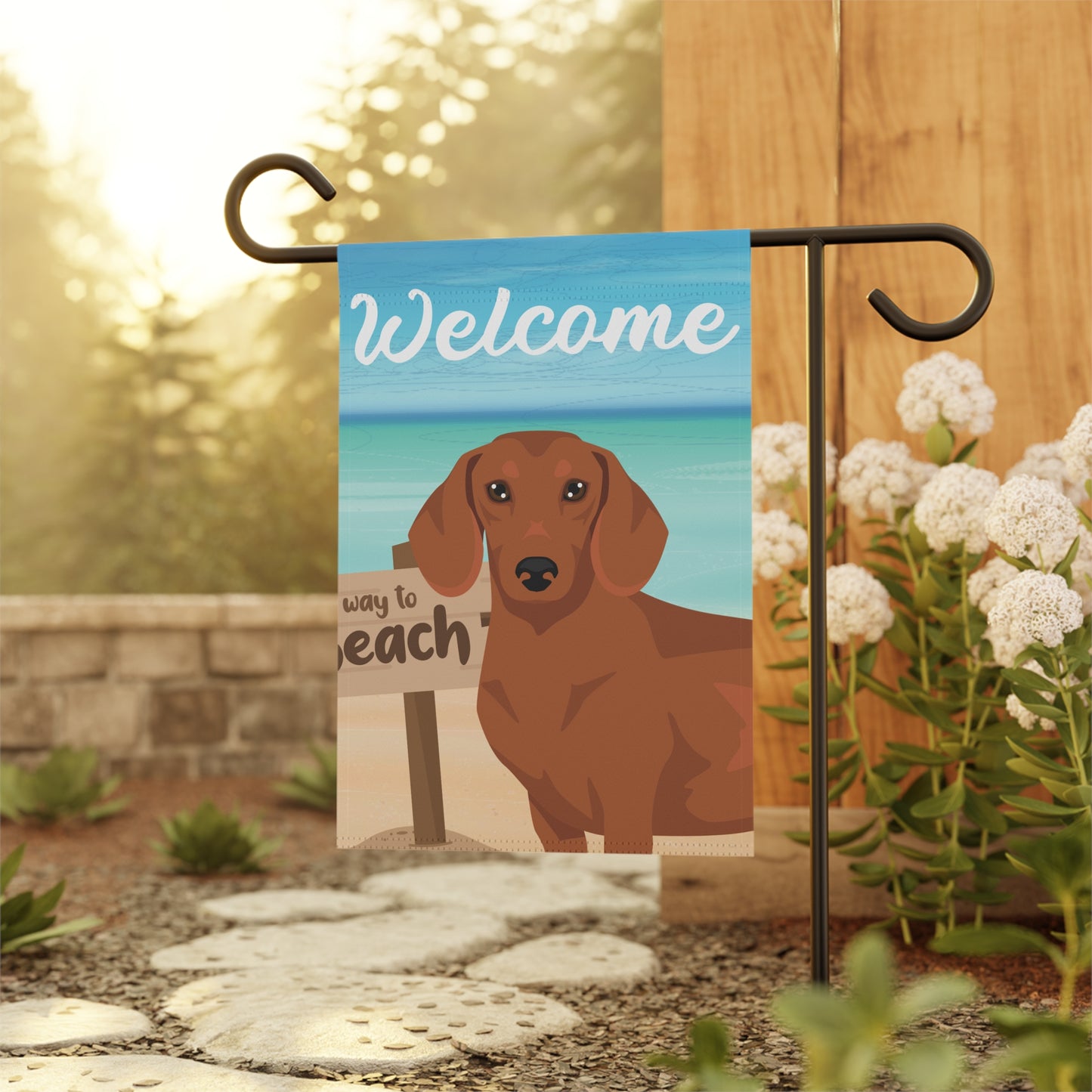 Dachshund Dog Garden Flag