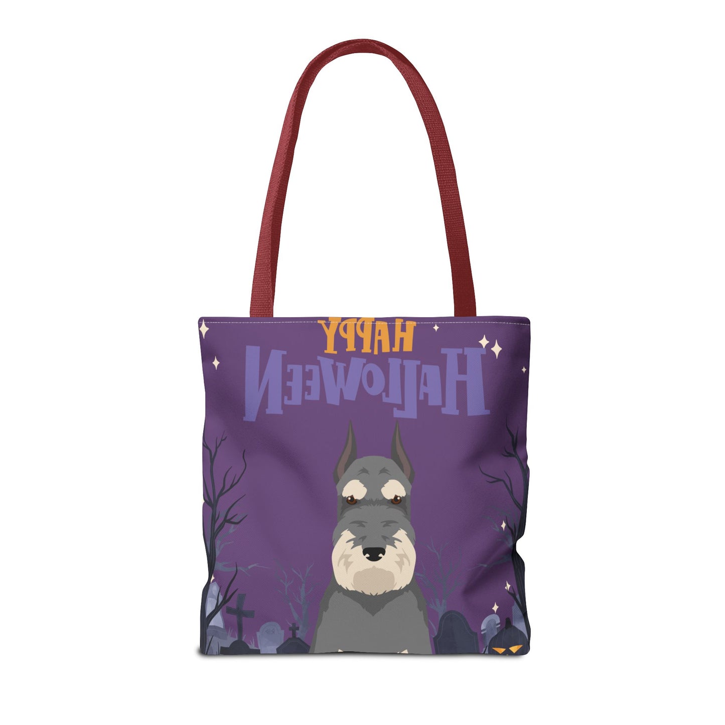 Schnauzer Dog Happy Halloween Tote Bag 16x16